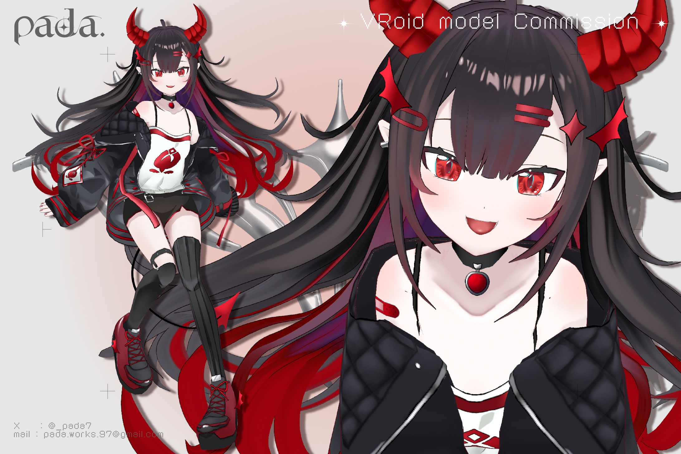VRoid 3D model / 天魔 ゆづき-1