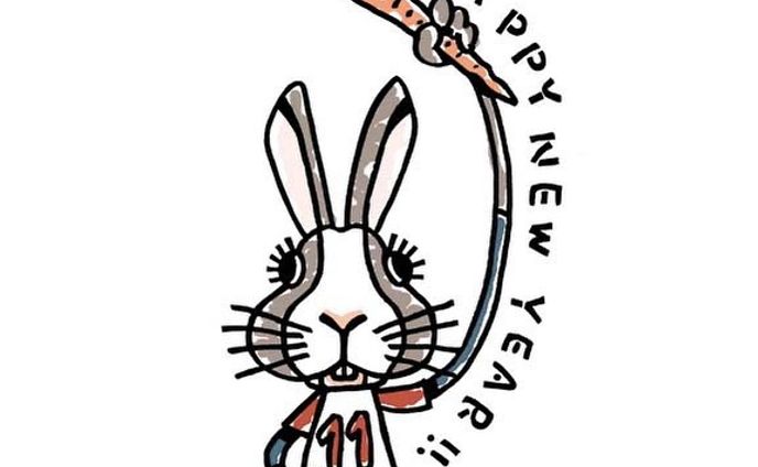 卯年2023
 #イラスト #illustration #tokyo #うさぎ #rabbit #ラヴィット
前回の年賀状でした2011