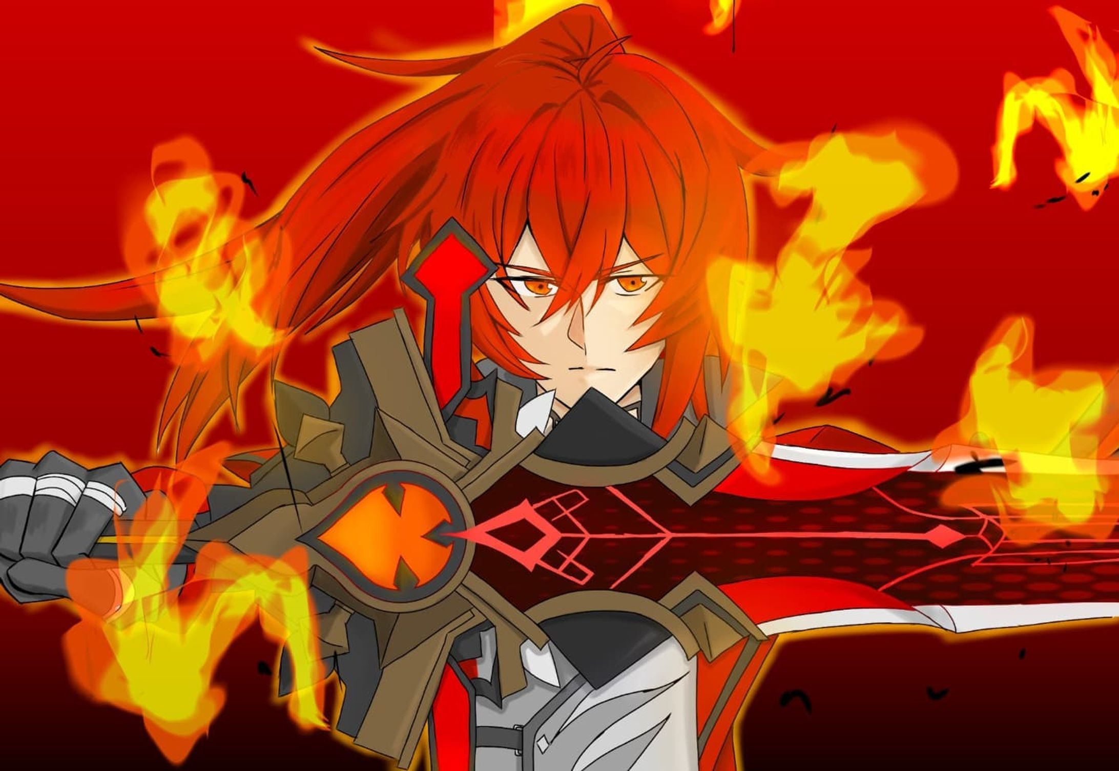 #原神 #genshinimpact #ディルック #イラスト#digitalart #diluc-1
