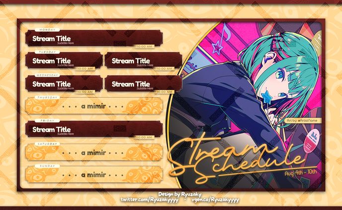 Luma's Stream Schedule Design