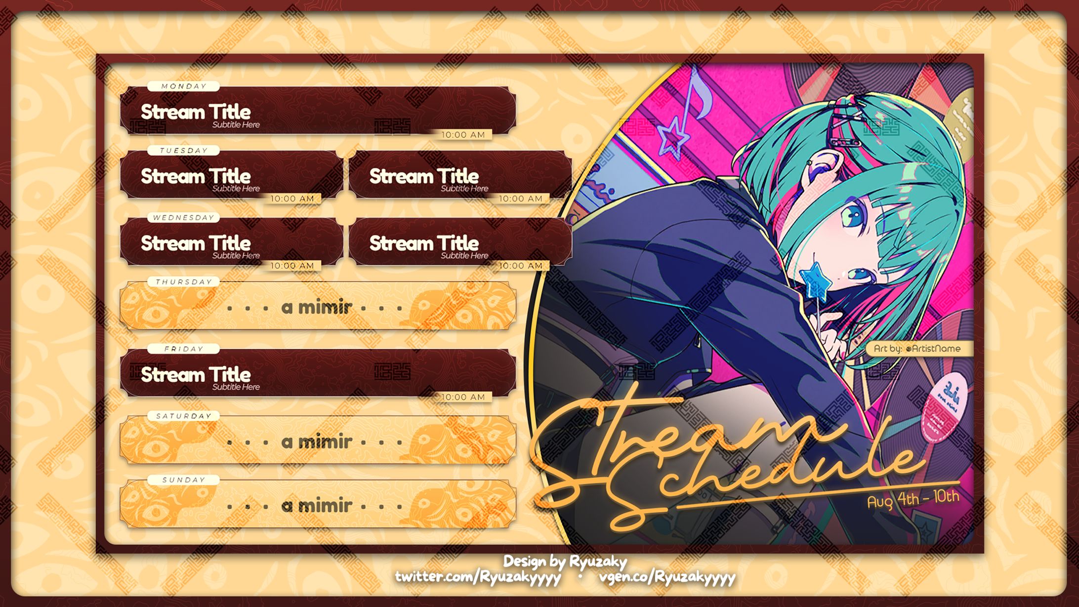 Luma's Stream Schedule Design-1