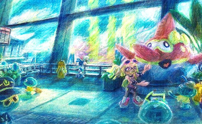 イラスト、キャラクターデザイン、splatoon