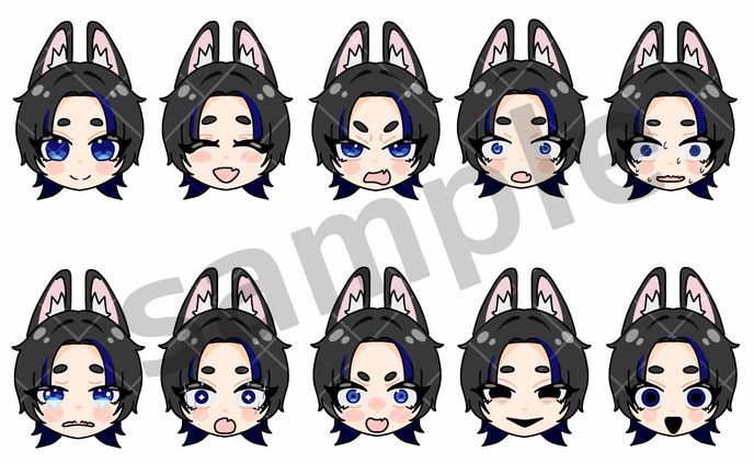 【デフォルメ】表情差分