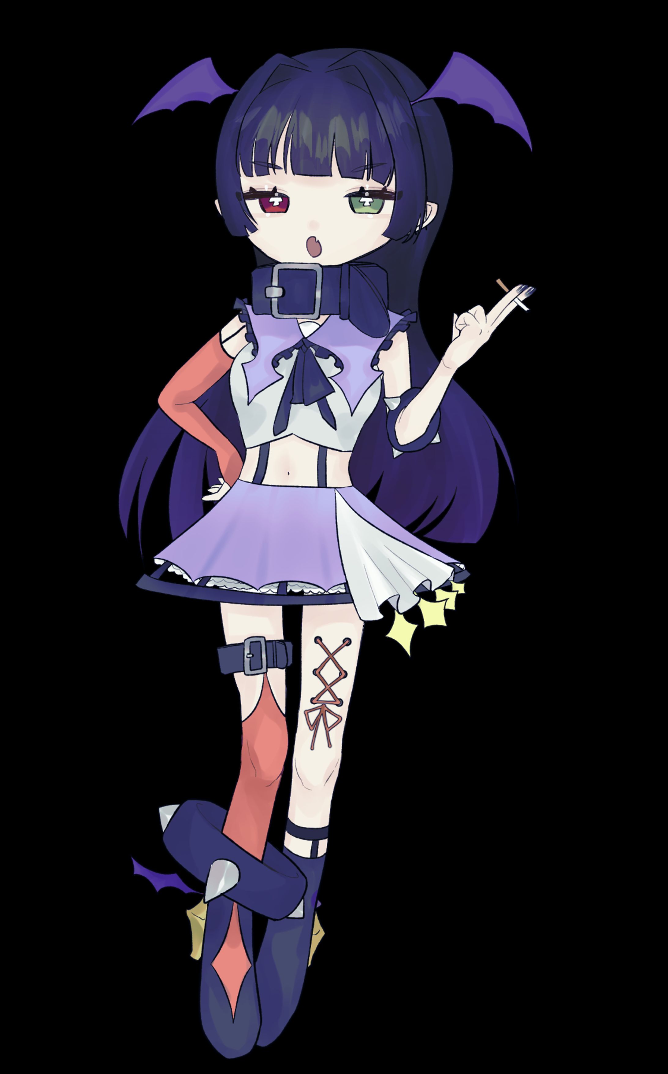 個人Vtuber羽島メルさんのイラストを納品しました-1