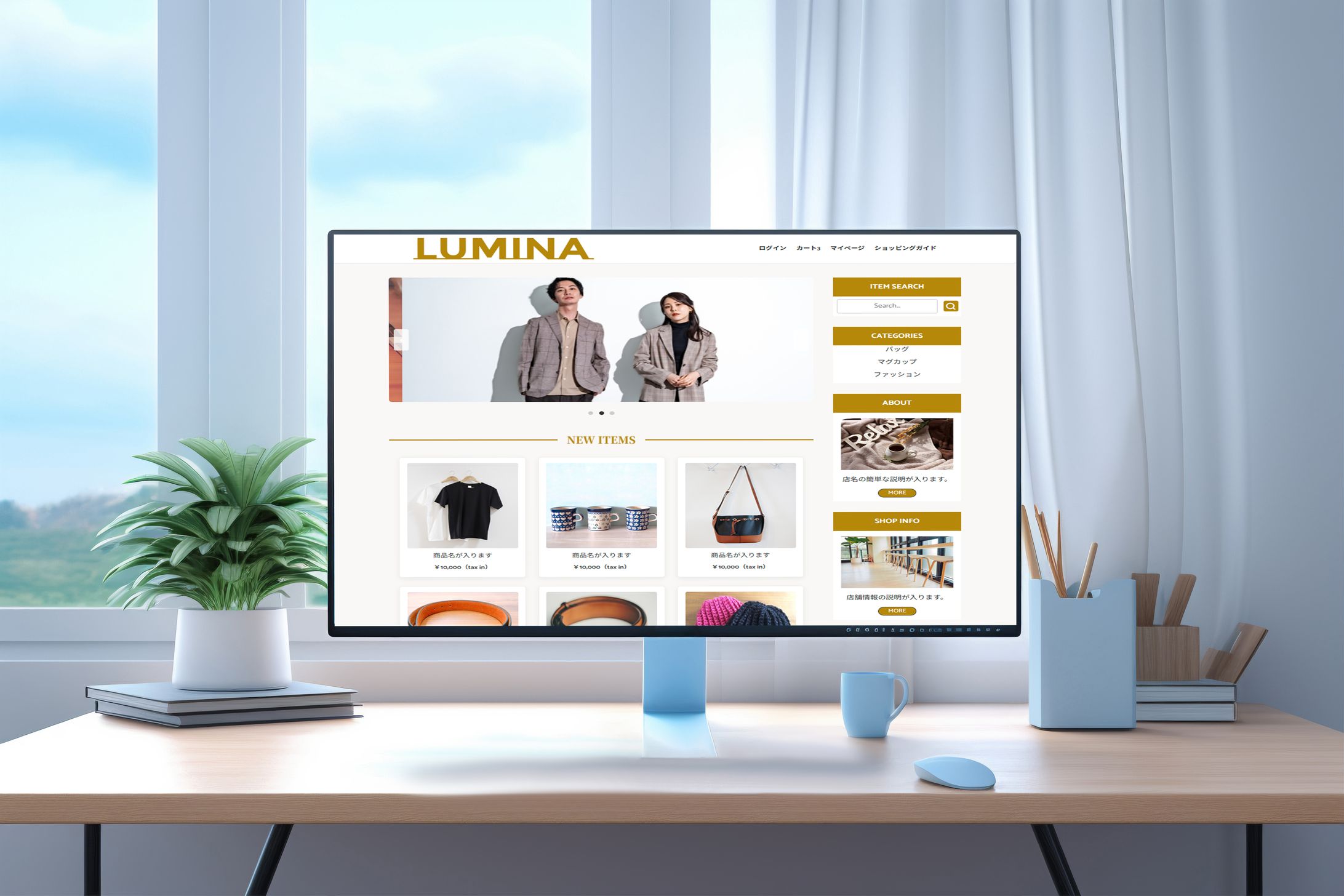 LUMINA – EC サイト（フロントエンド実装）-1