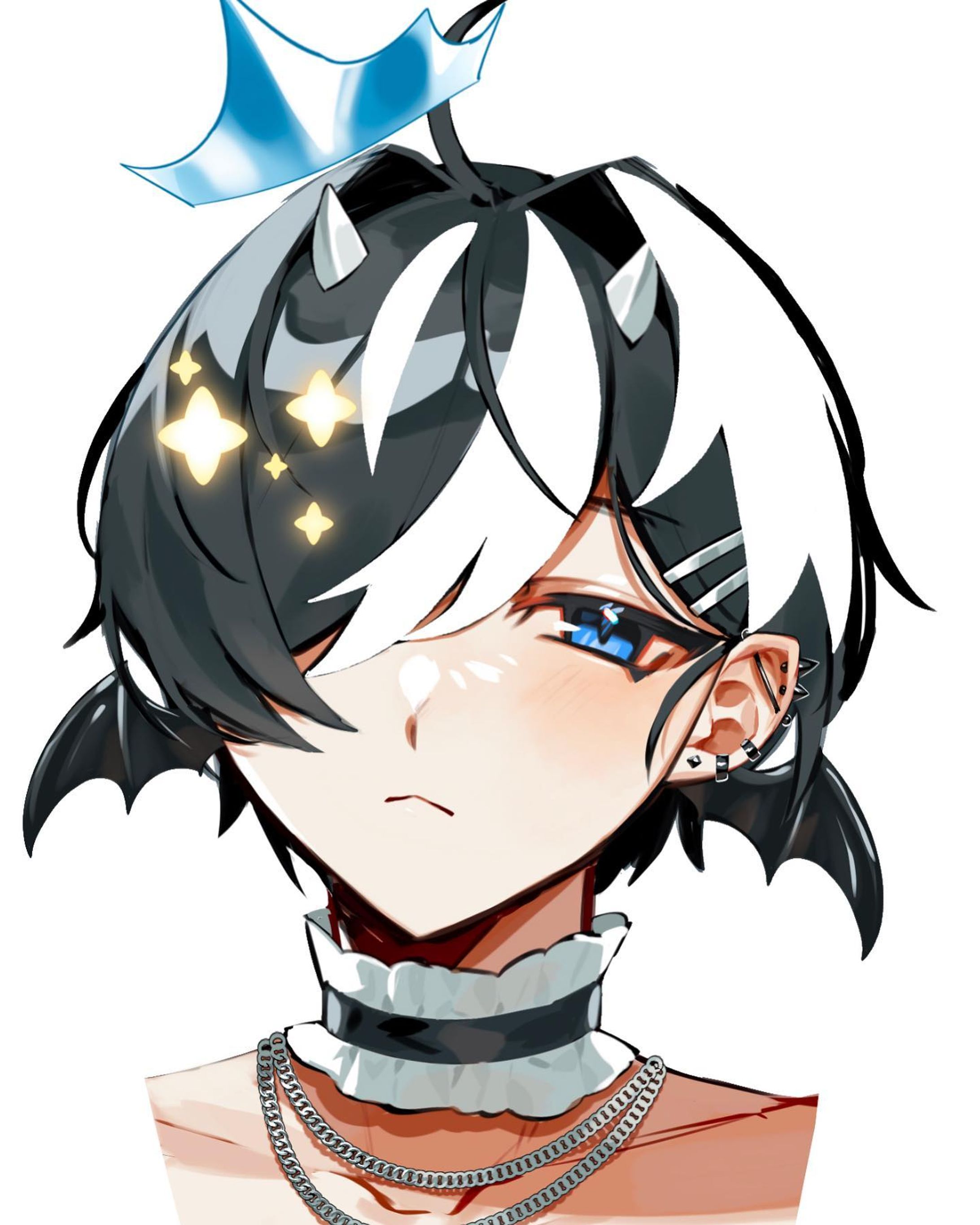 🖤🤍💙

#illustration #digitalart  #art #Procreate #originalcharacter  #イラスト #いらすとぐらむ  #創作-1