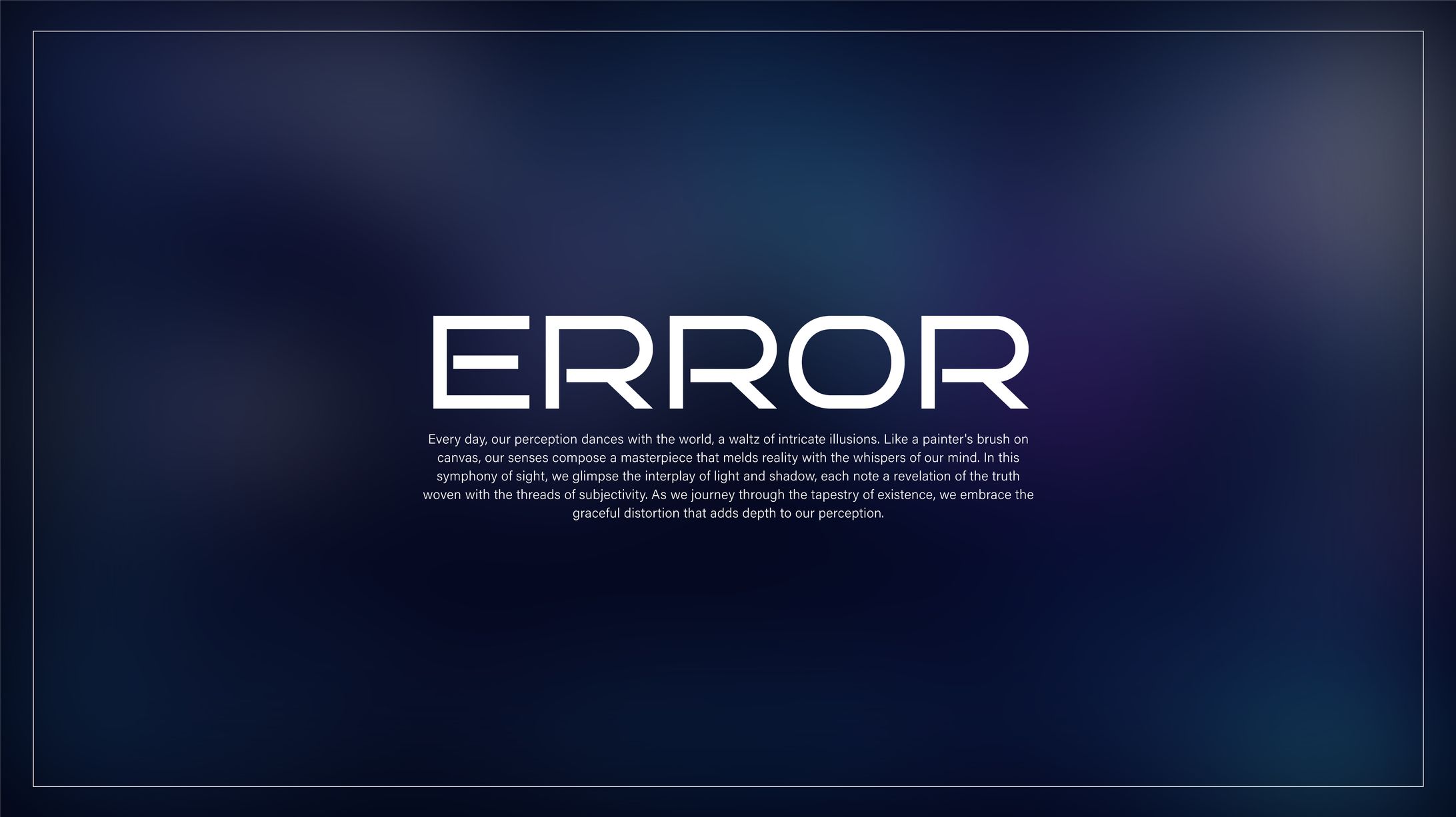 ERROR - Project-1