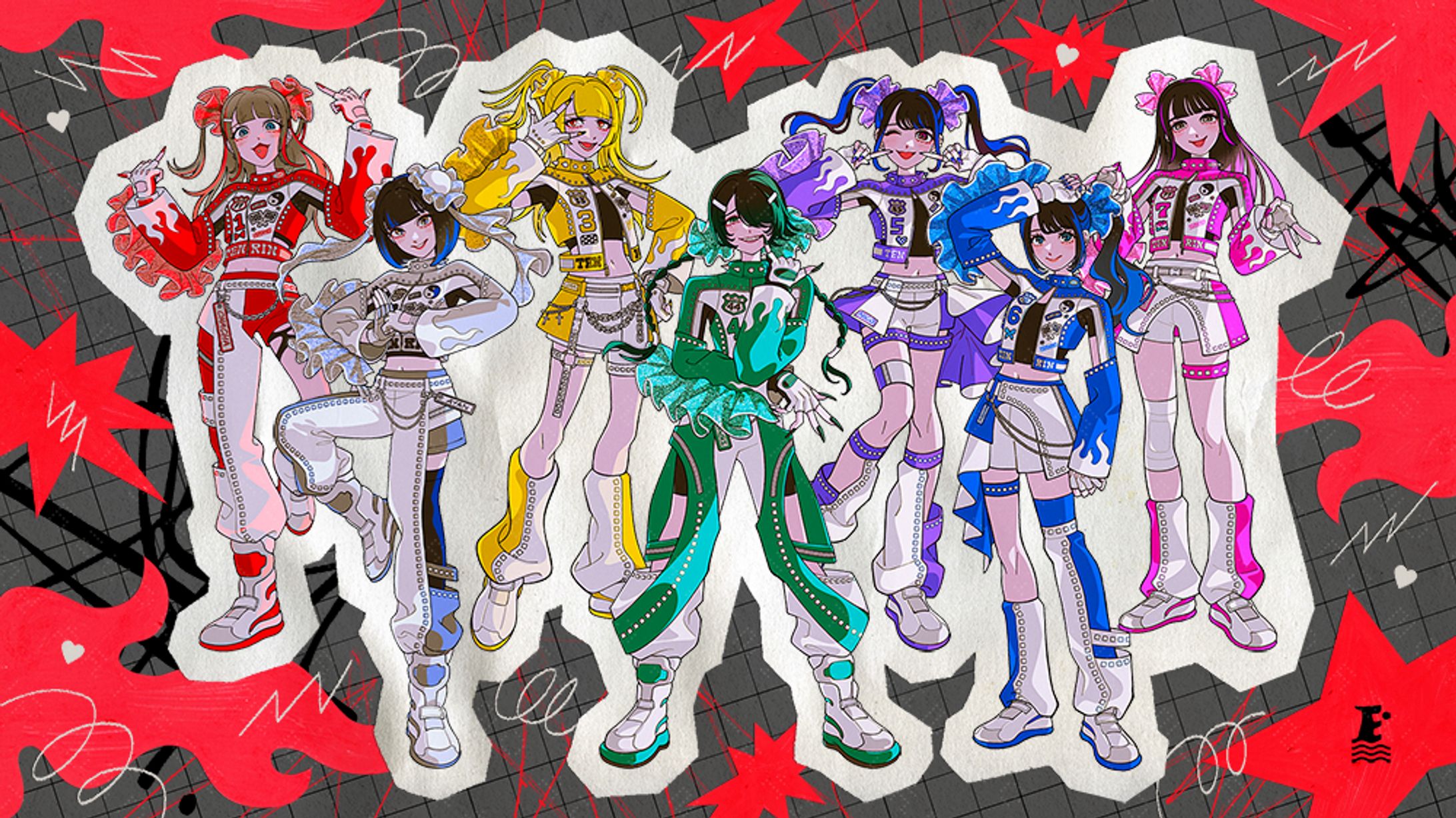 【Client work】HEROINES ALBUM 2025  TENRINver. ジャケ写イラスト&衣装デザイン-1