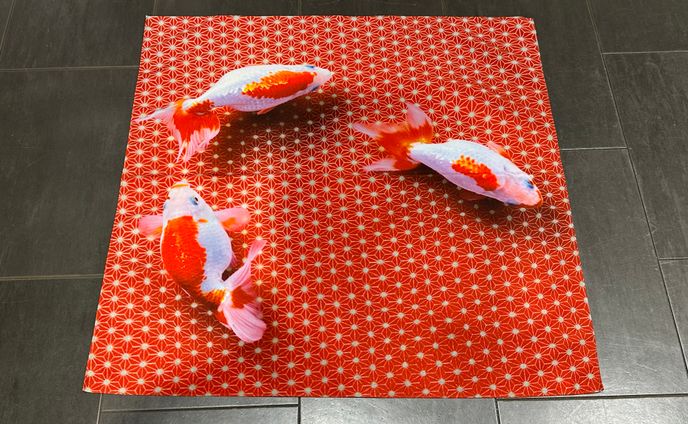 金魚アート 撥水風呂敷