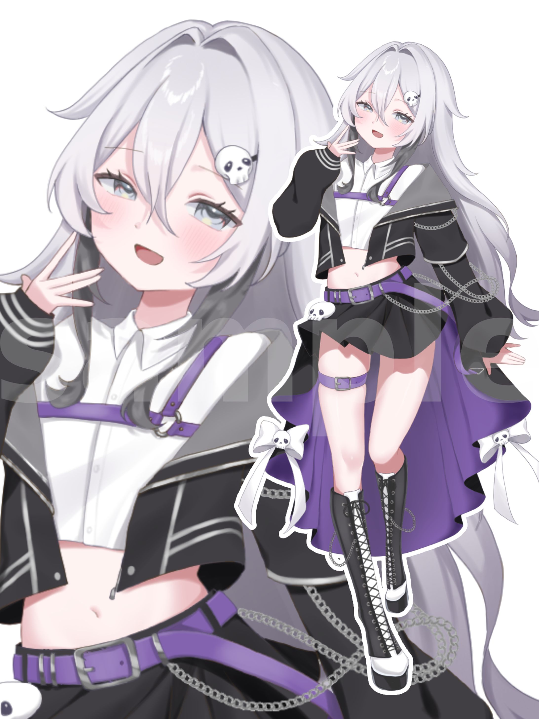 魔黒ノイル様全身イラスト-1