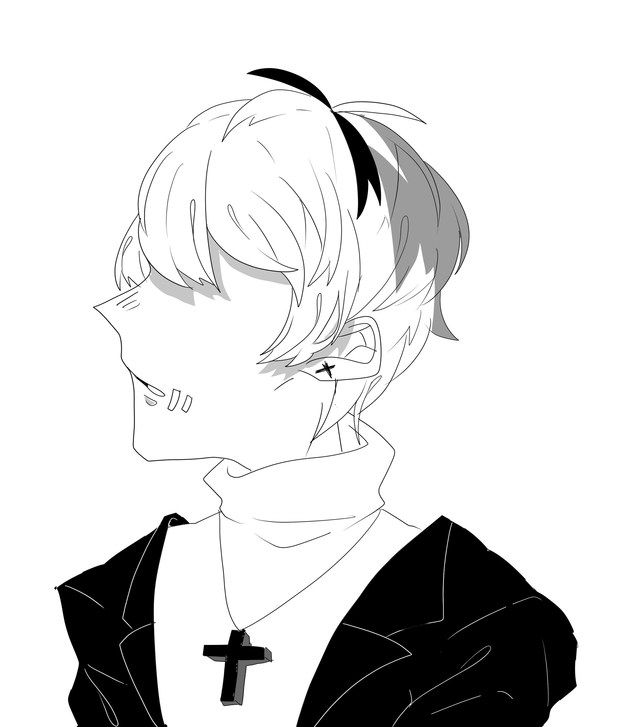白髪黒メッシュ男子-1