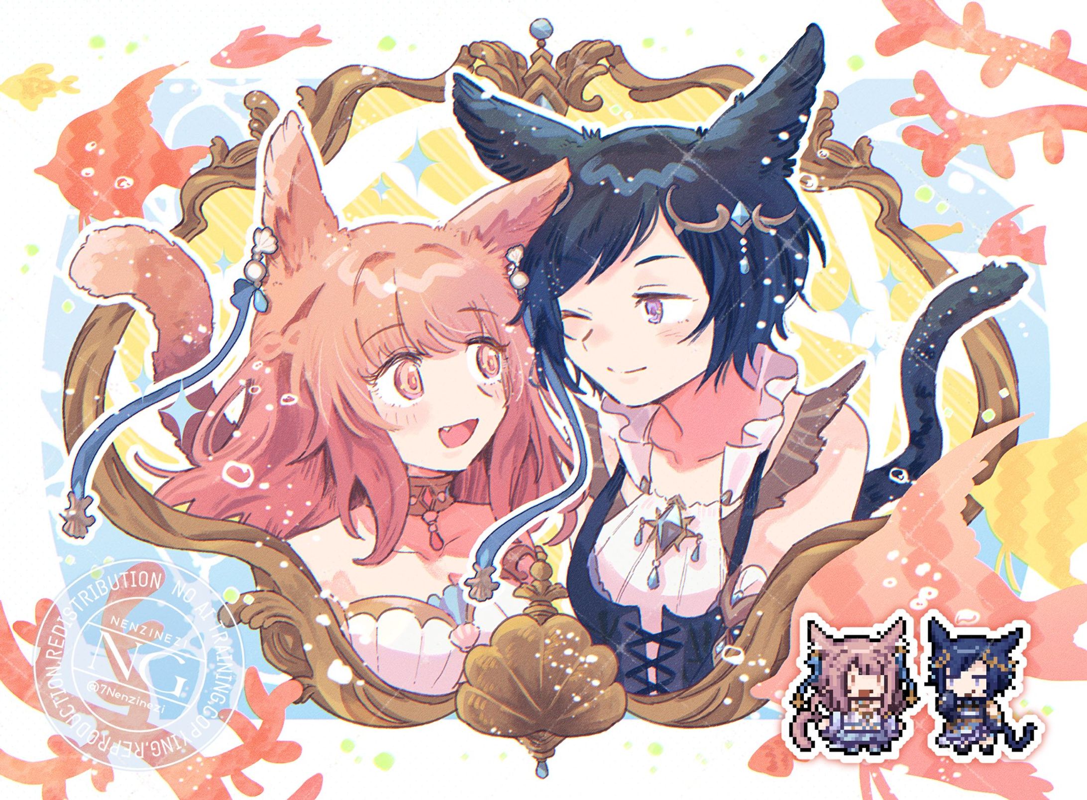 ご依頼  OC1枚絵+ドット絵【skeb】-1