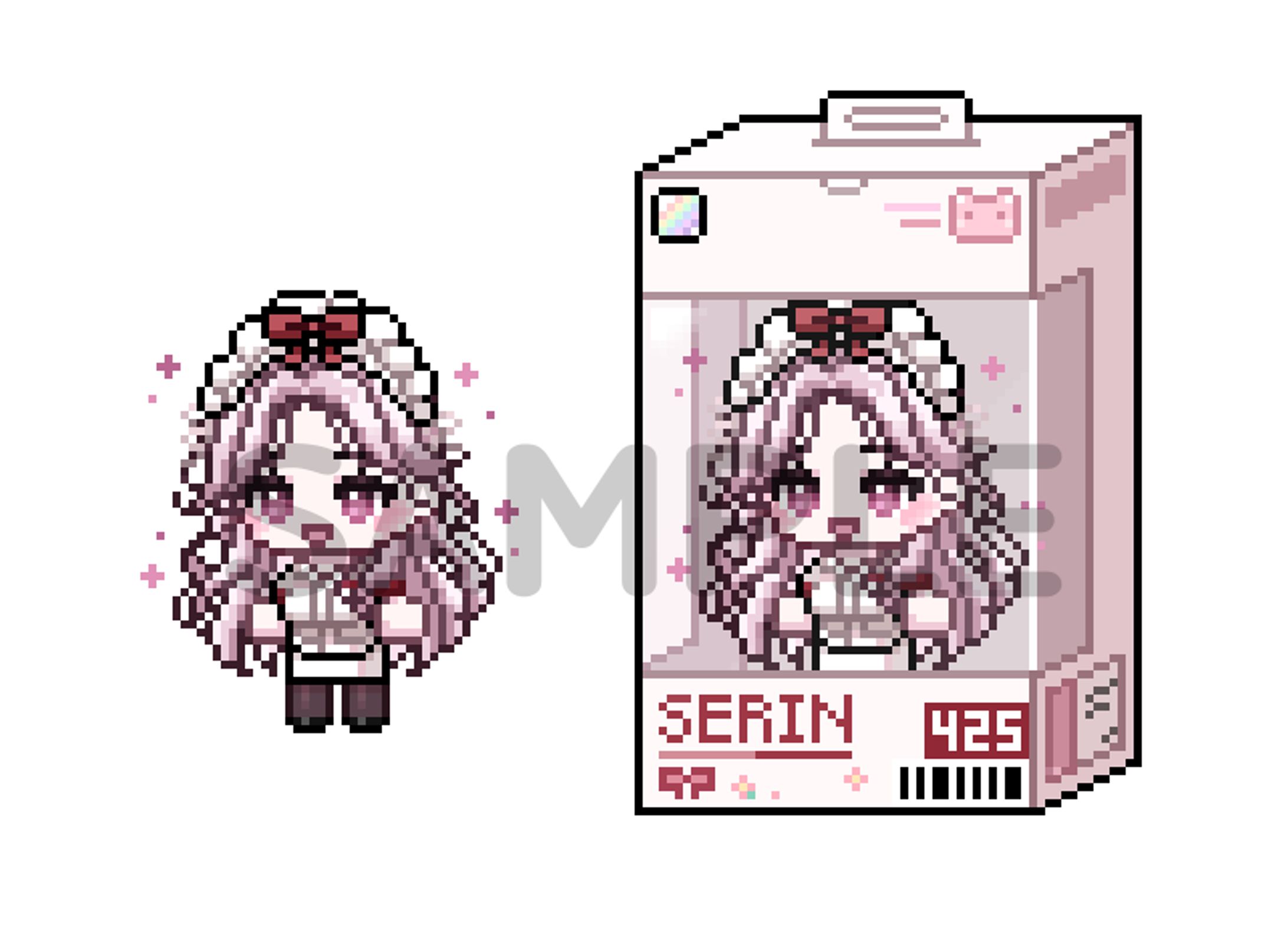 [YouTube] 세린이님 방송용 픽셀 일러스트-1