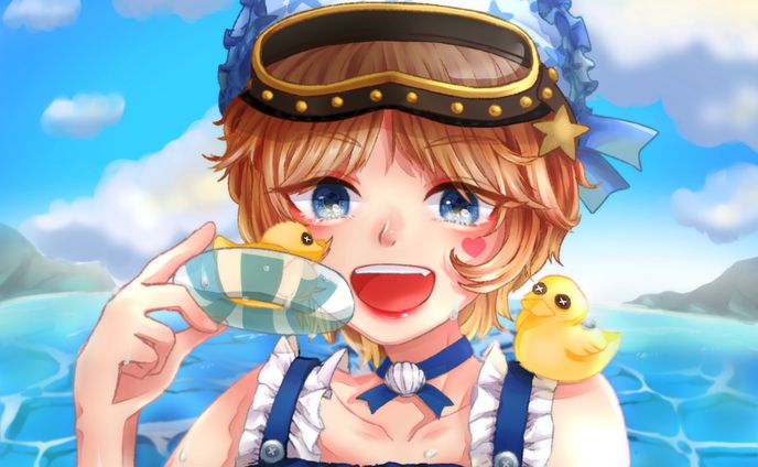 二次創作（線画、色塗、仕上げ）