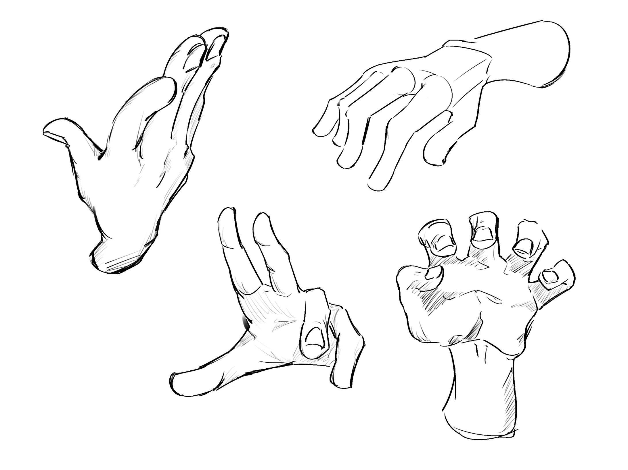 手の描画-1