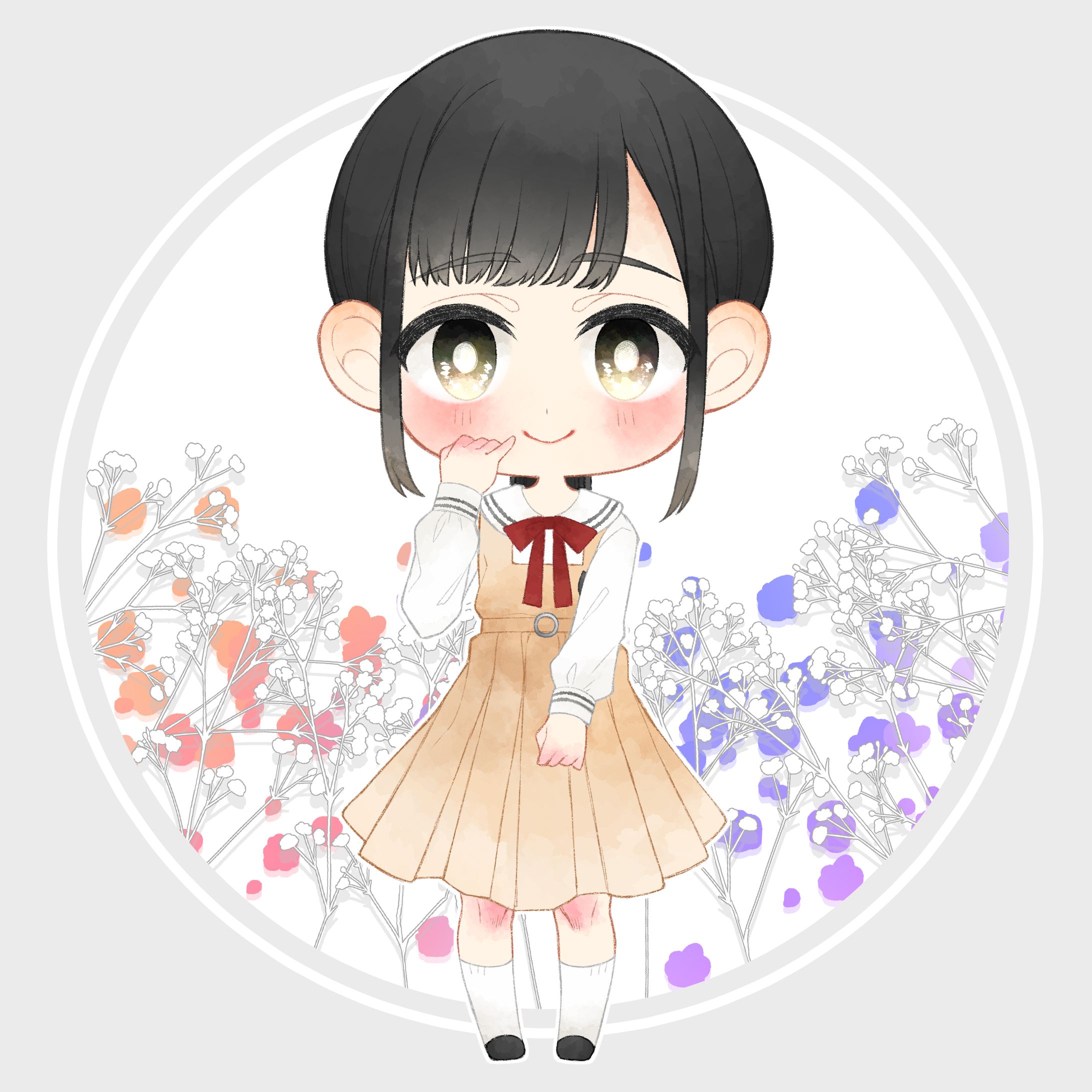 【ご依頼】都塚寧々さん卒業アルバムイラスト-1