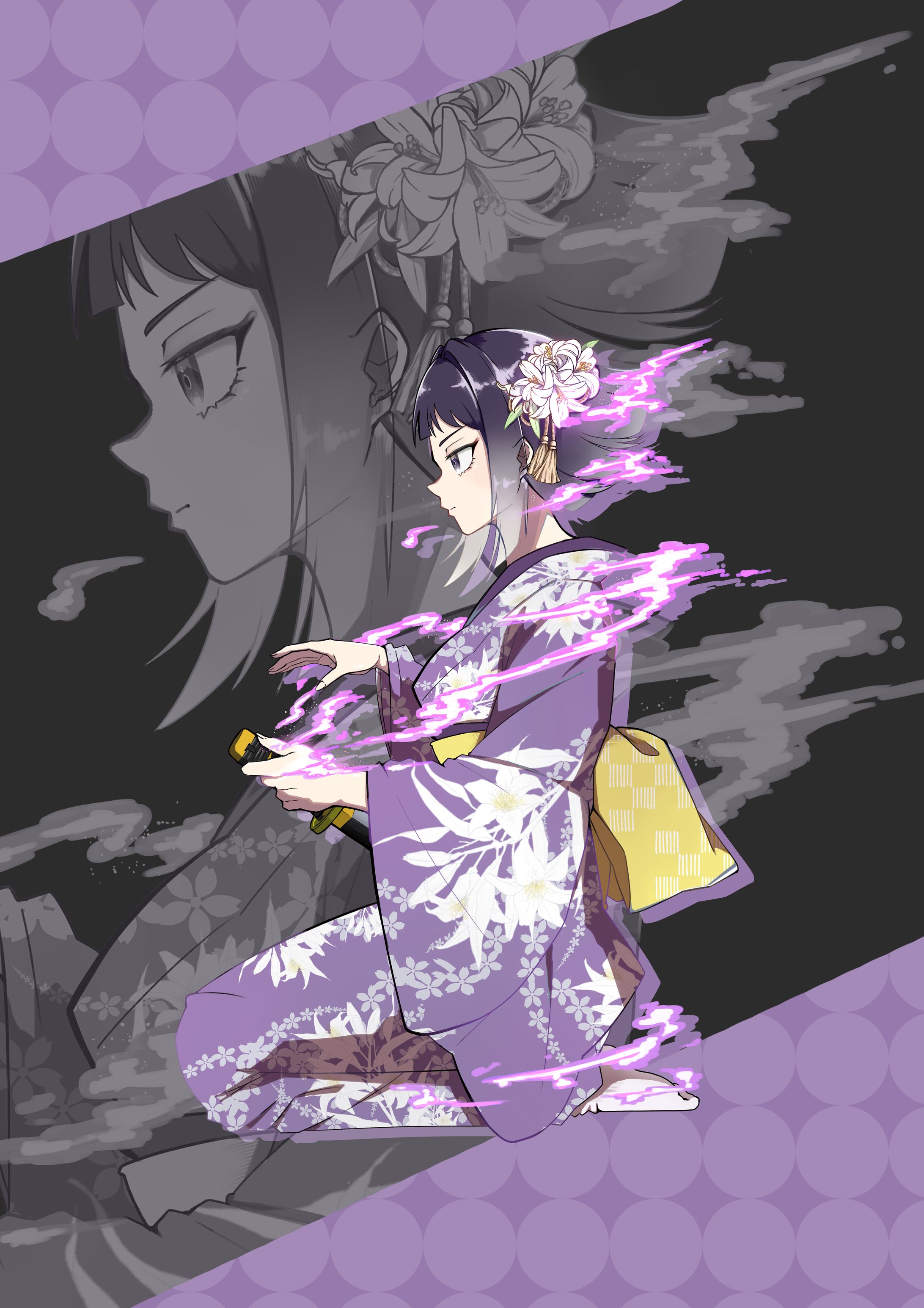 【イラスト】紫-1