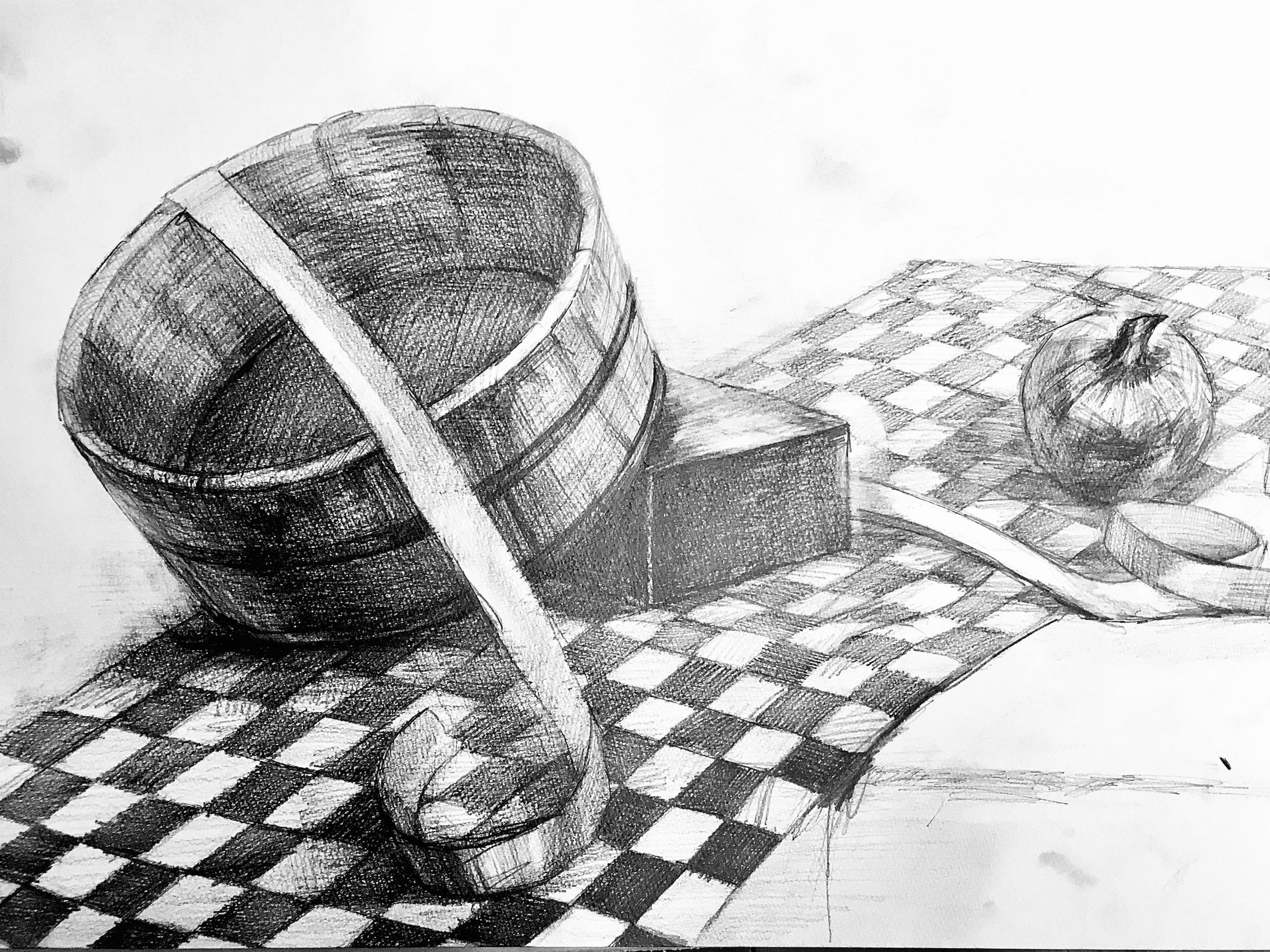 静物デッサン-1