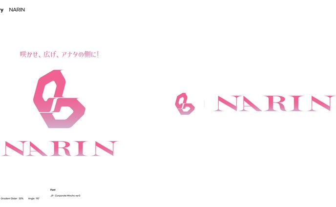 バーチャルアティスト「ナリン」ロゴ制作