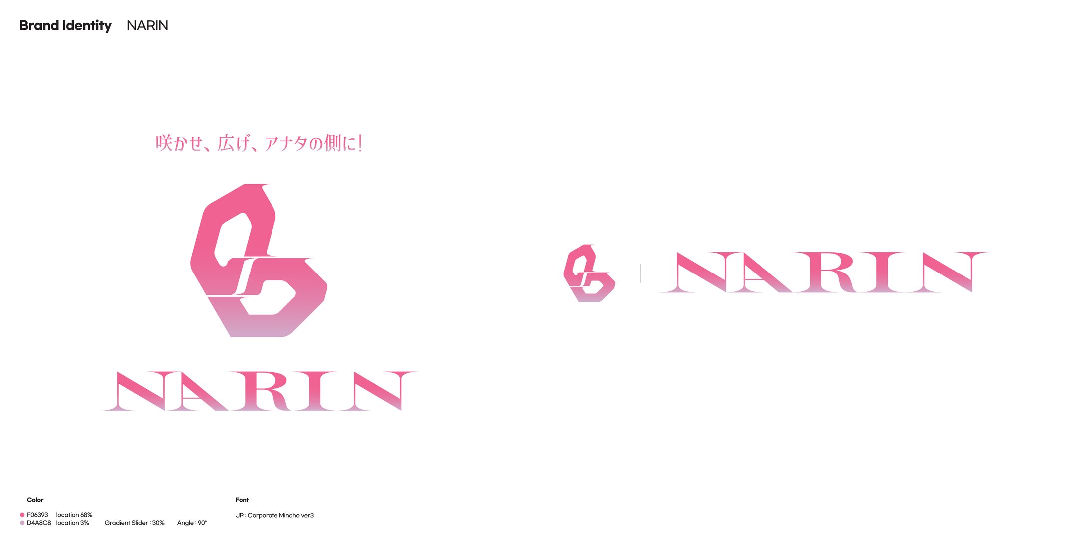バーチャルアティスト「ナリン」ロゴ制作-1