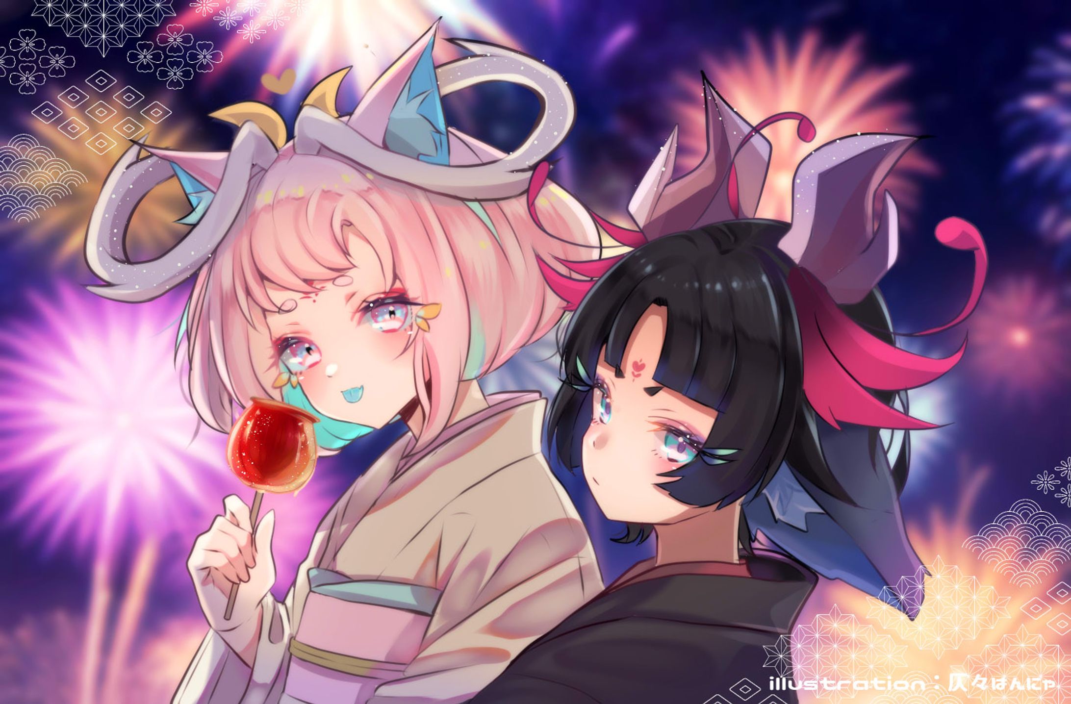【1枚絵】夏祭り-1