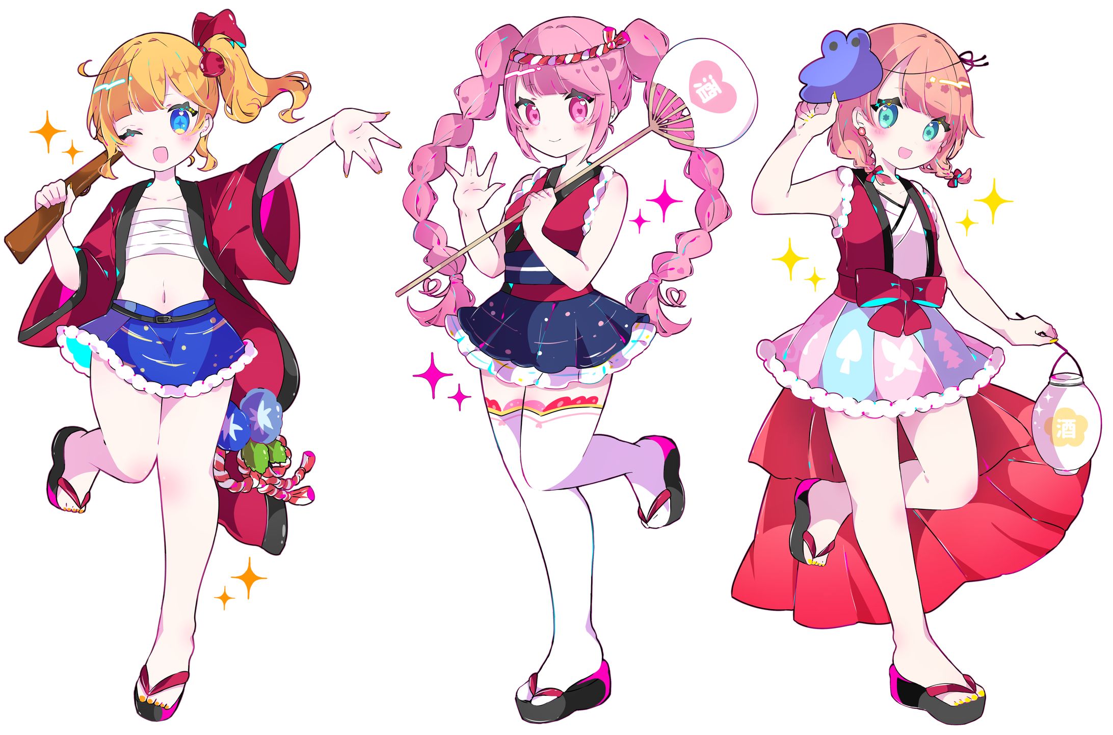 Vtuber / 酒カス4姉妹 イベント用立ち絵-1