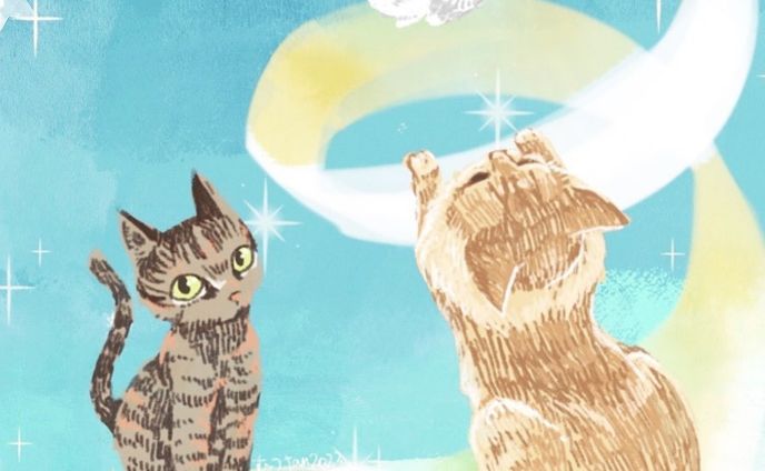 本年もよろしくお願いします。
#イラスト #猫 #うさぎ #寒中見舞い申し上げます