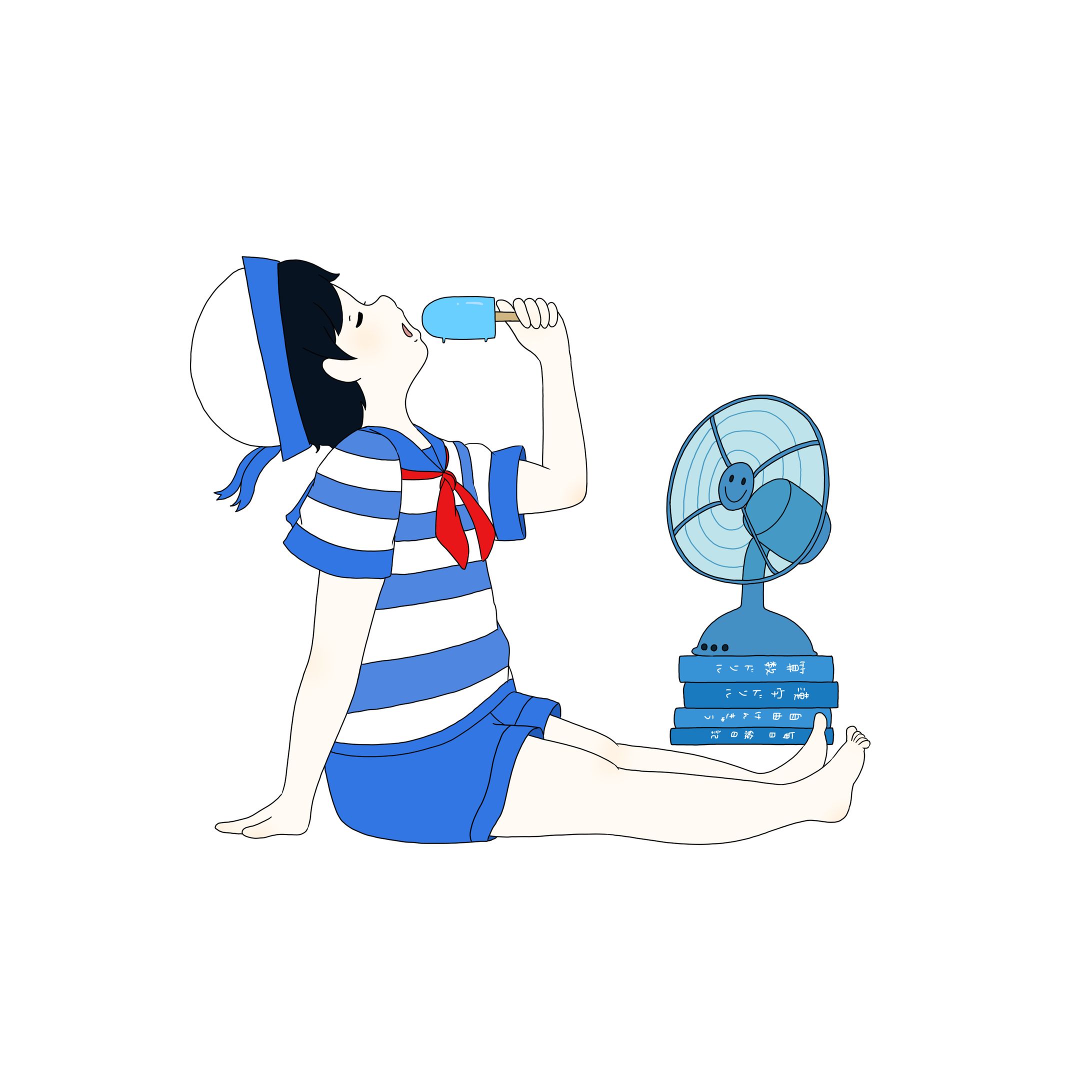 【イラスト】青-1