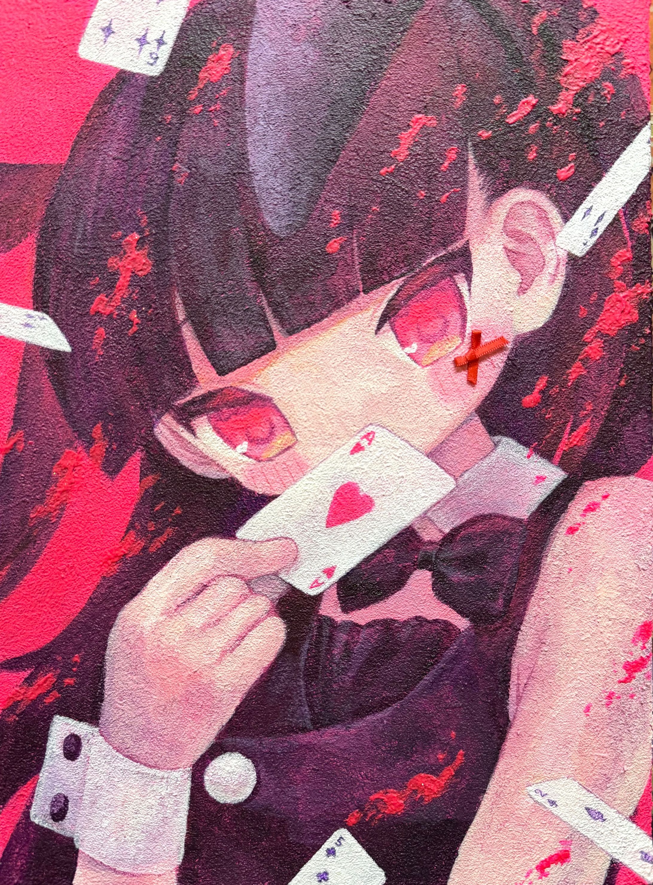 アクリル画『萌幻想生誕』もえにゃん生誕祭イラスト-1