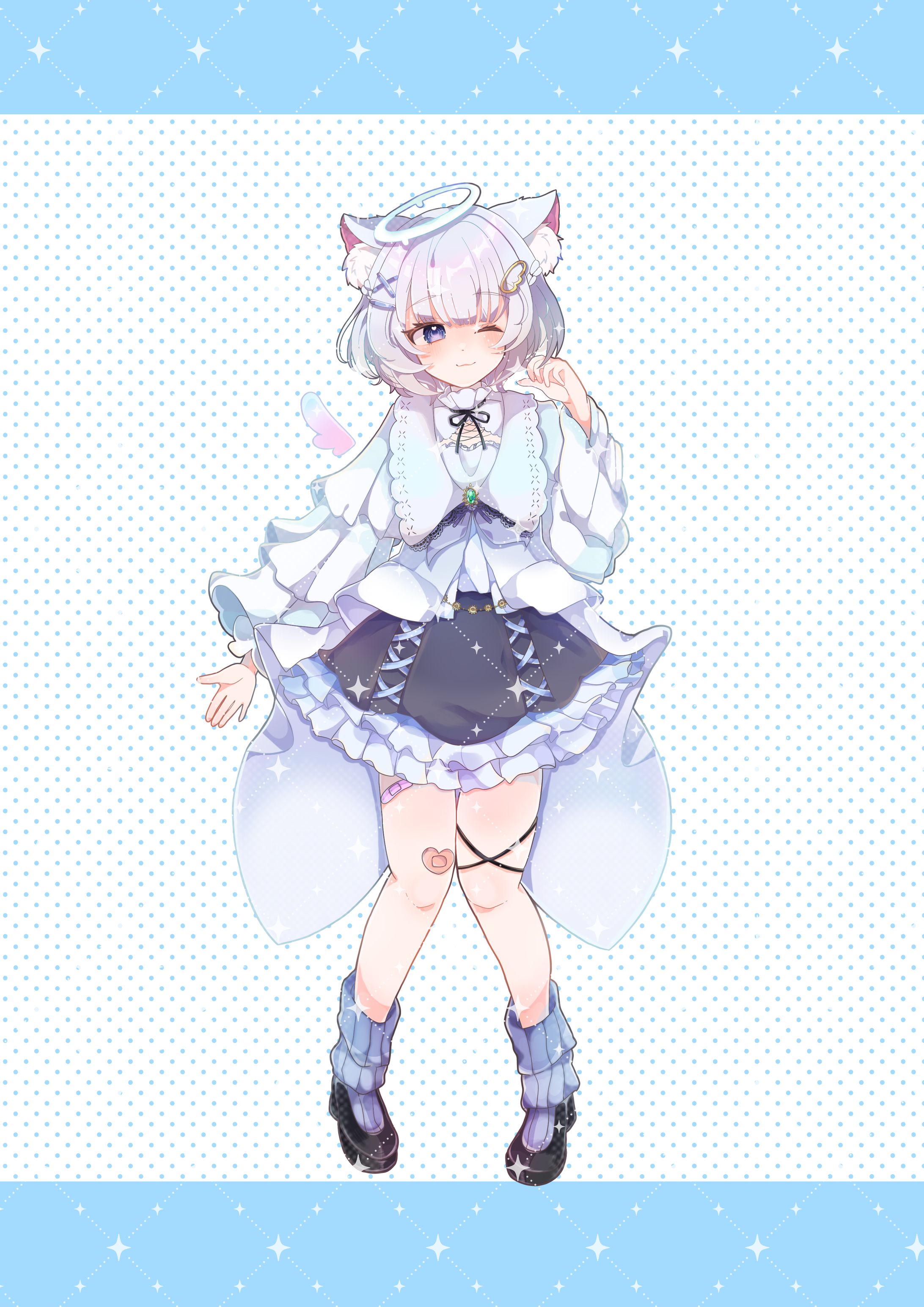 天羽しあ様立ち絵イラスト-1