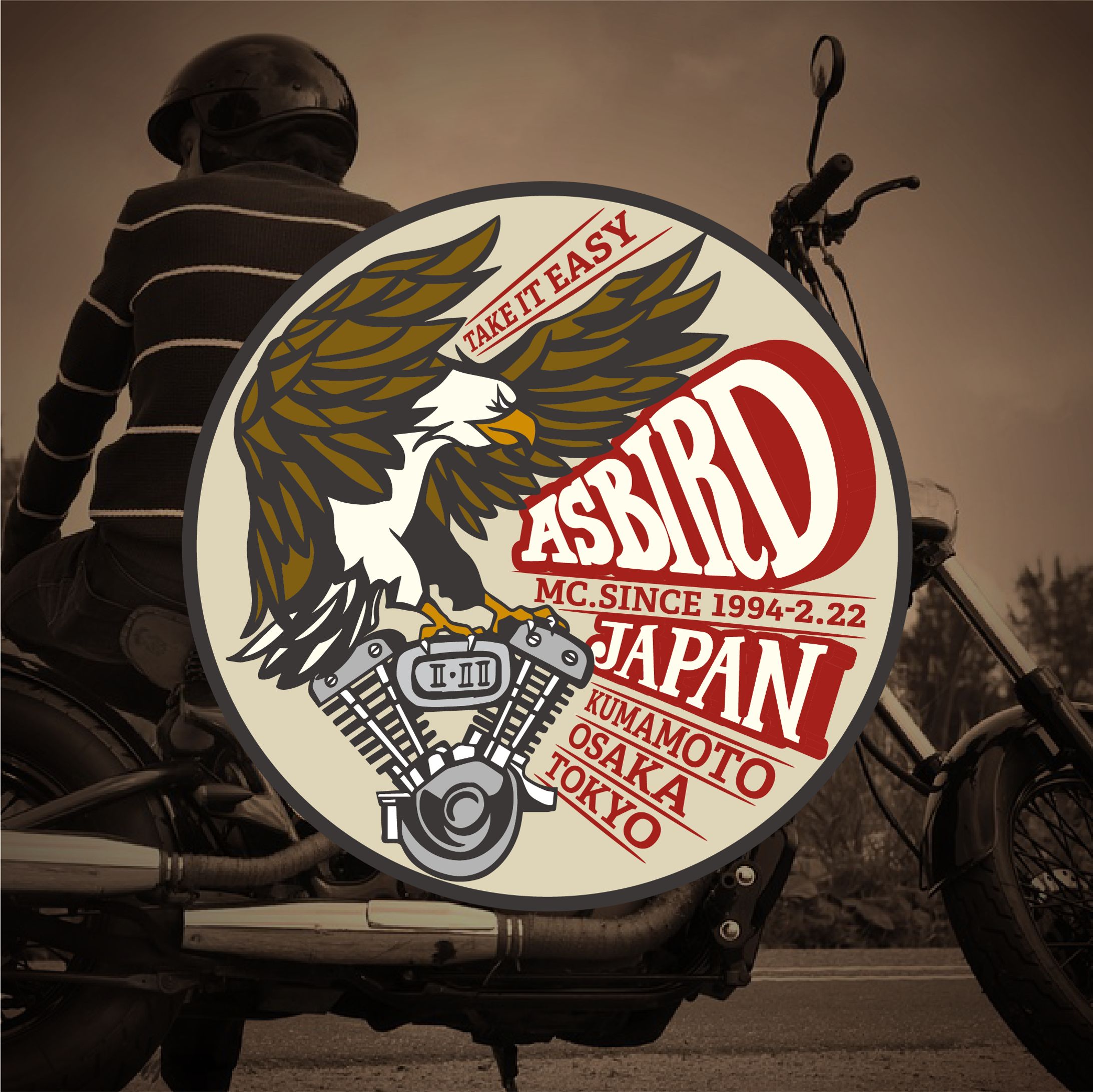 バイクチームのロゴ-1
