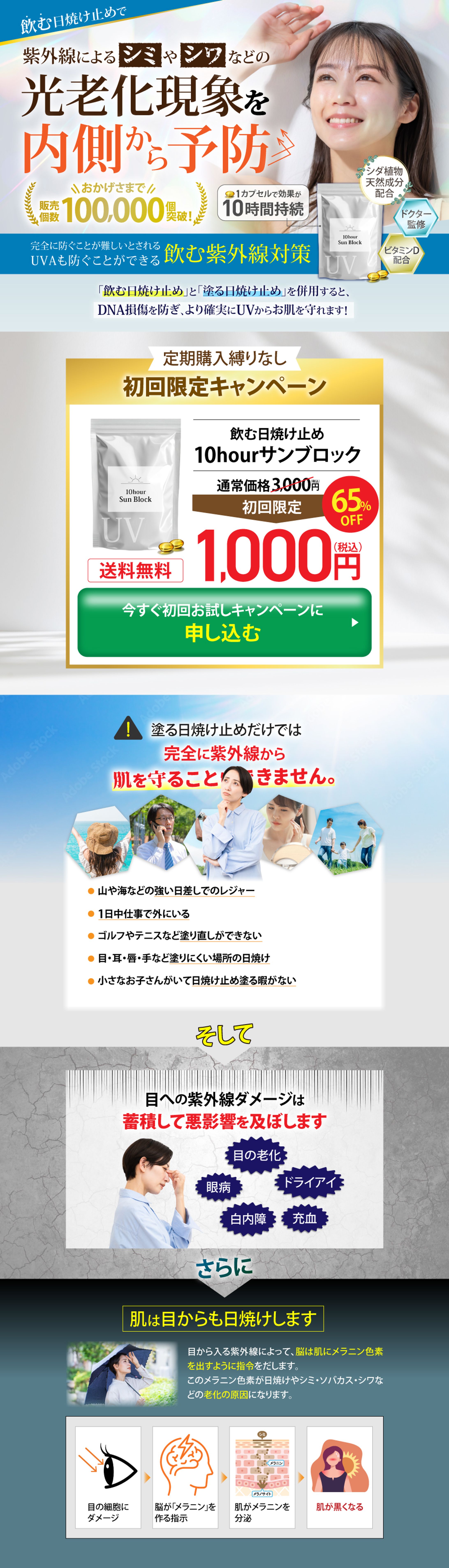 飲む日焼け止め10hourサンブロック（PC／SP版）-1