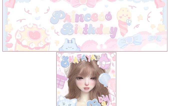 7. (old result) custom twibbon birthday (soft scribble)