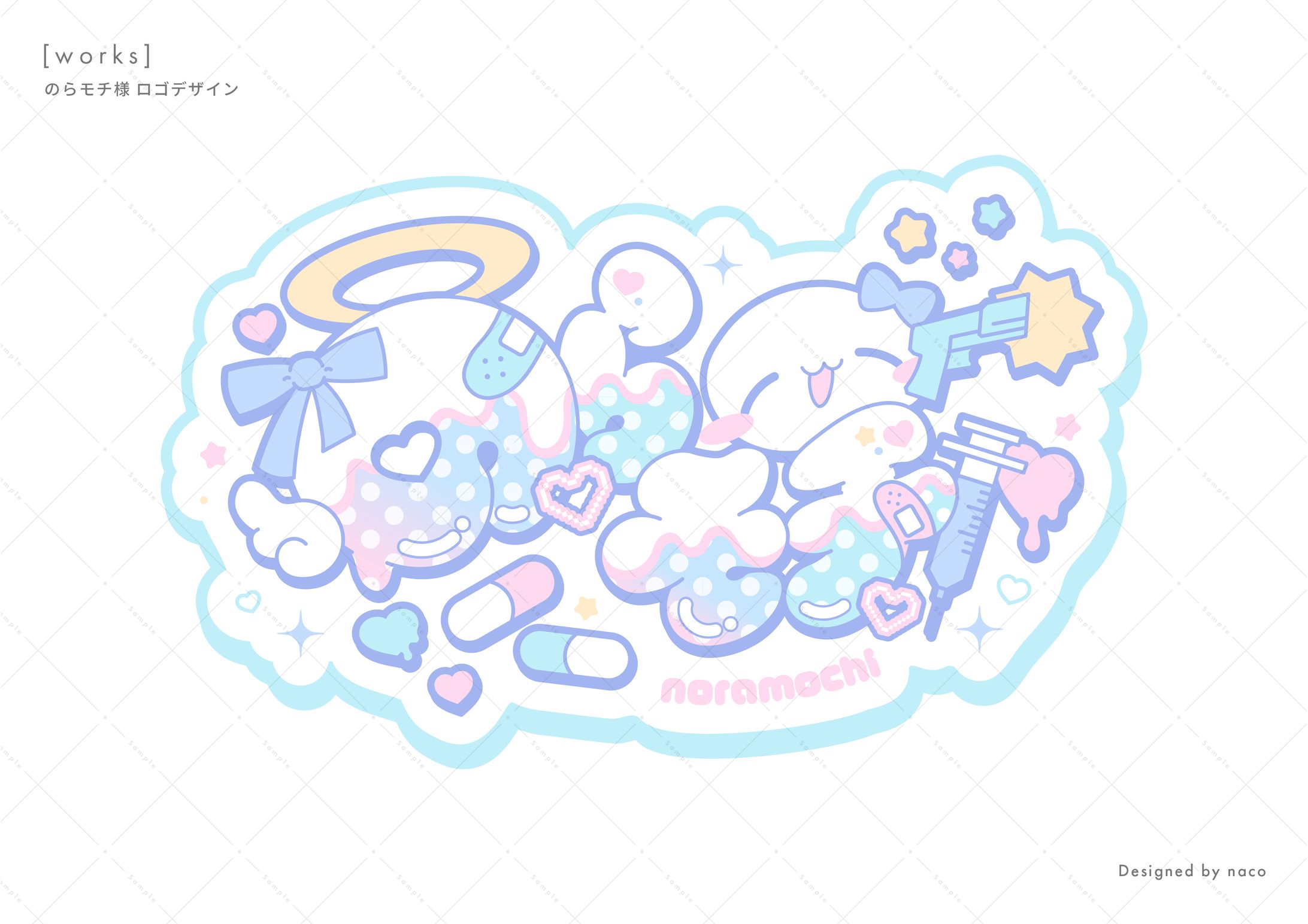 のらモチ様 ロゴデザイン(2026)-1
