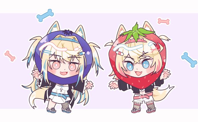 Cutest Fruit Demon Dogs 🫐🐶🐶🍓