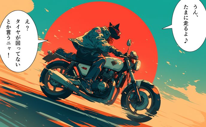 バイク、漫画