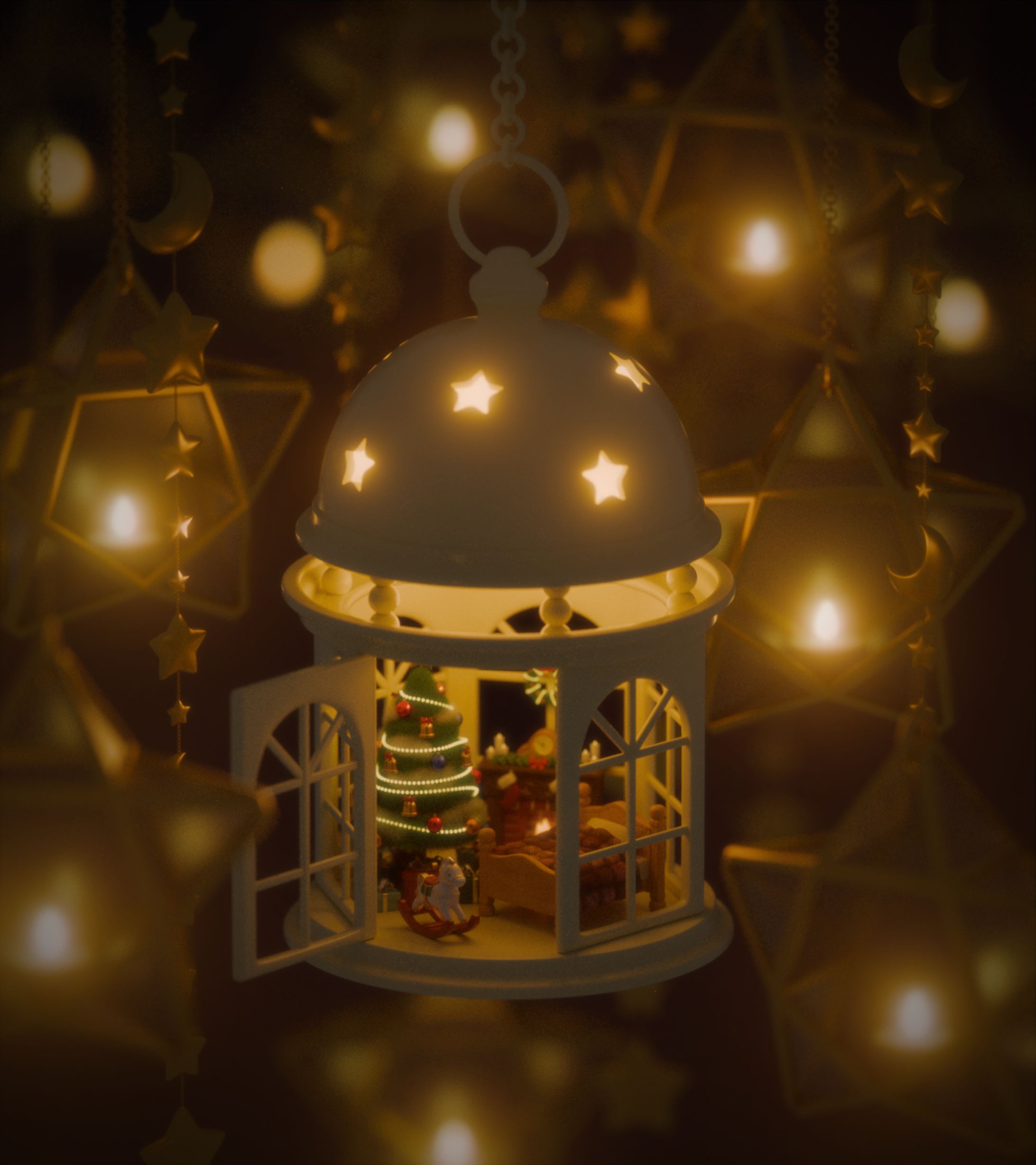 クリスマス ランタン-1