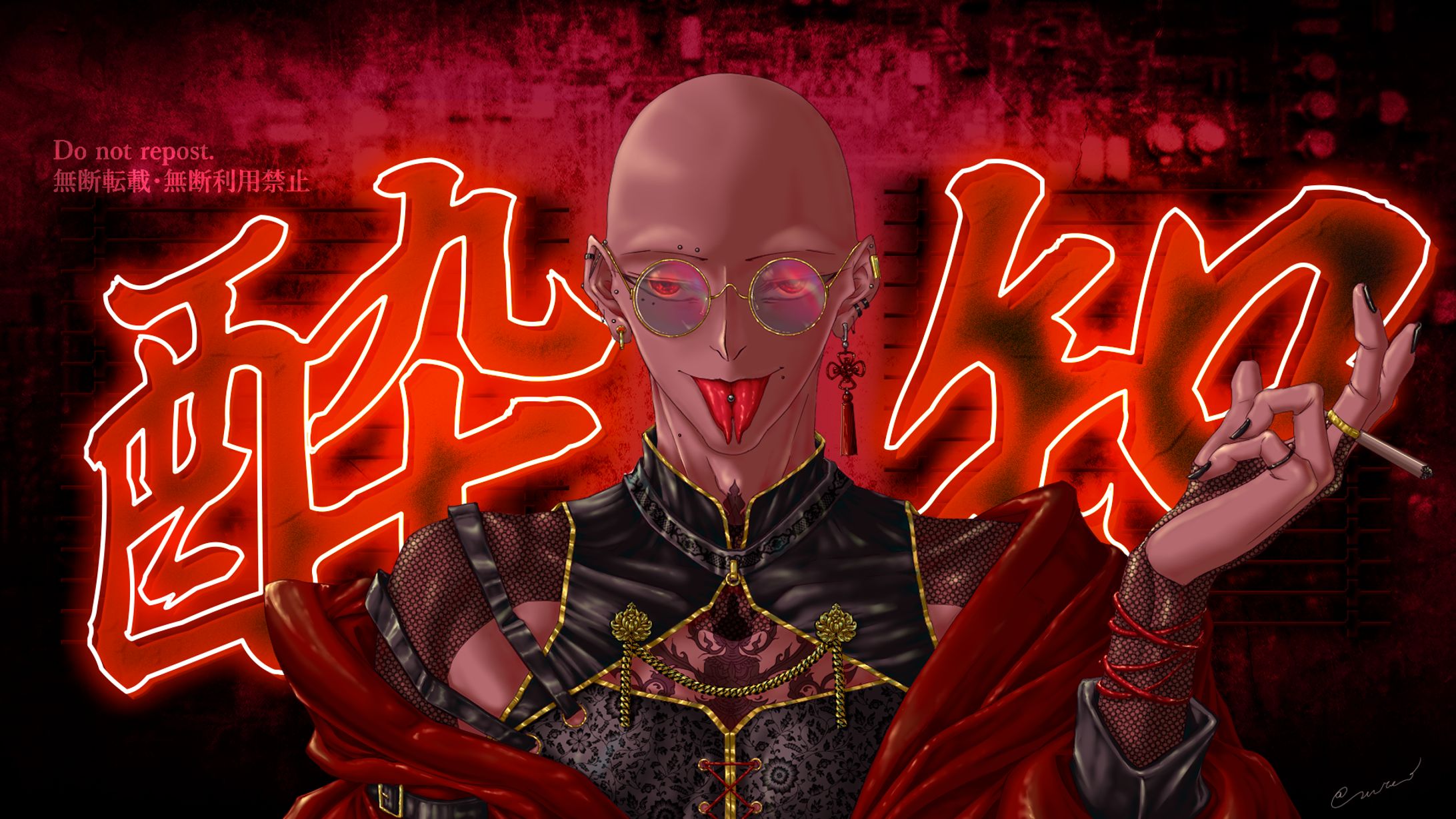 MV絵「酔いどれ知らず（Kanaria様／原作背景）」　厚塗り(主線アリ)-1