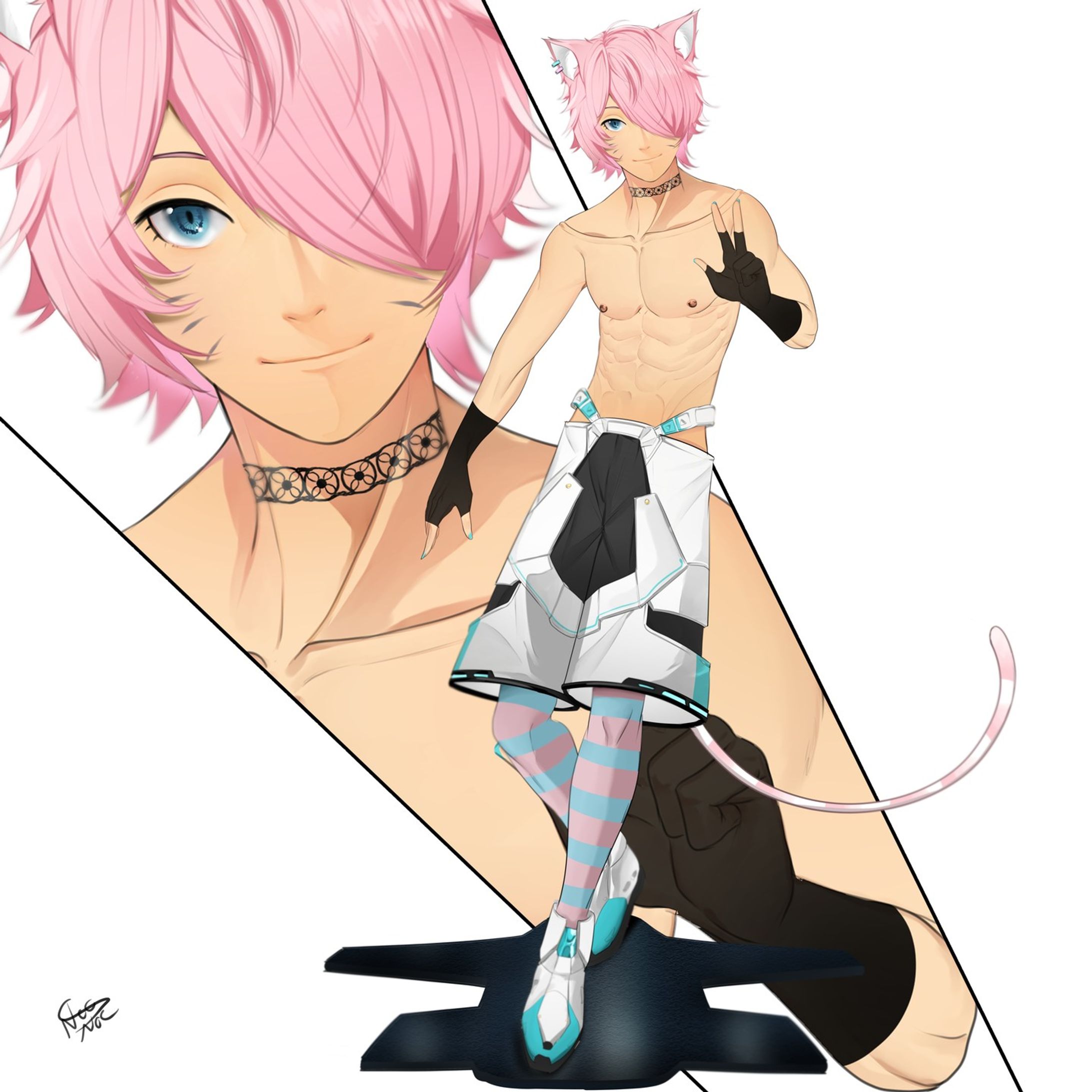 Another #commission finished~

#anime #manga #oc #phantasystaronline2 #bishounen #otome #game-1