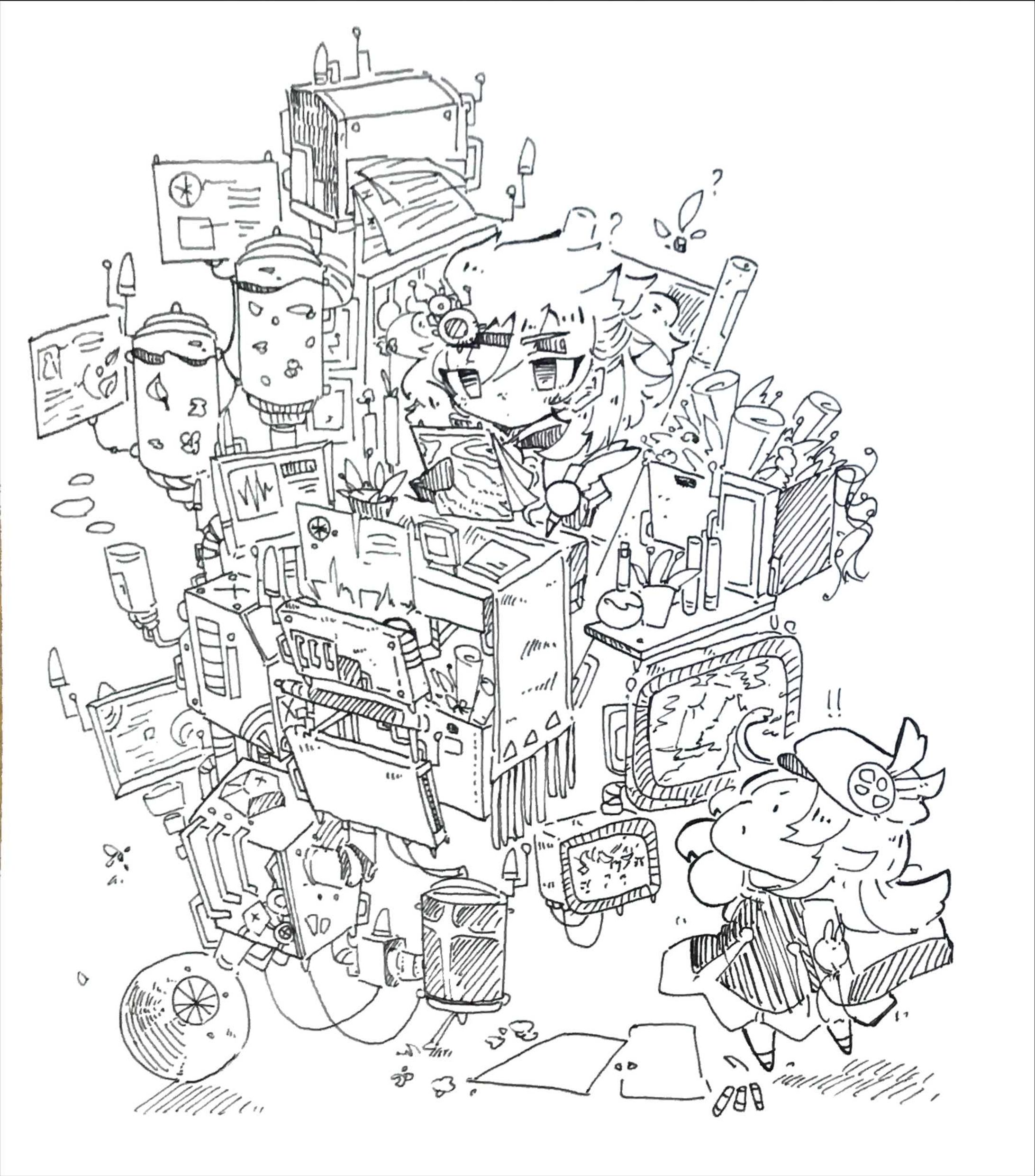 二次創作　アルベドとクレー-1