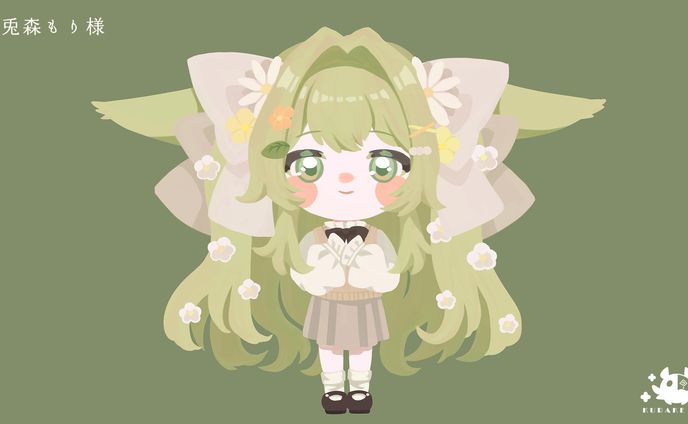 【無償企画】デフォルメ（線画なし）＿兎森もり様
