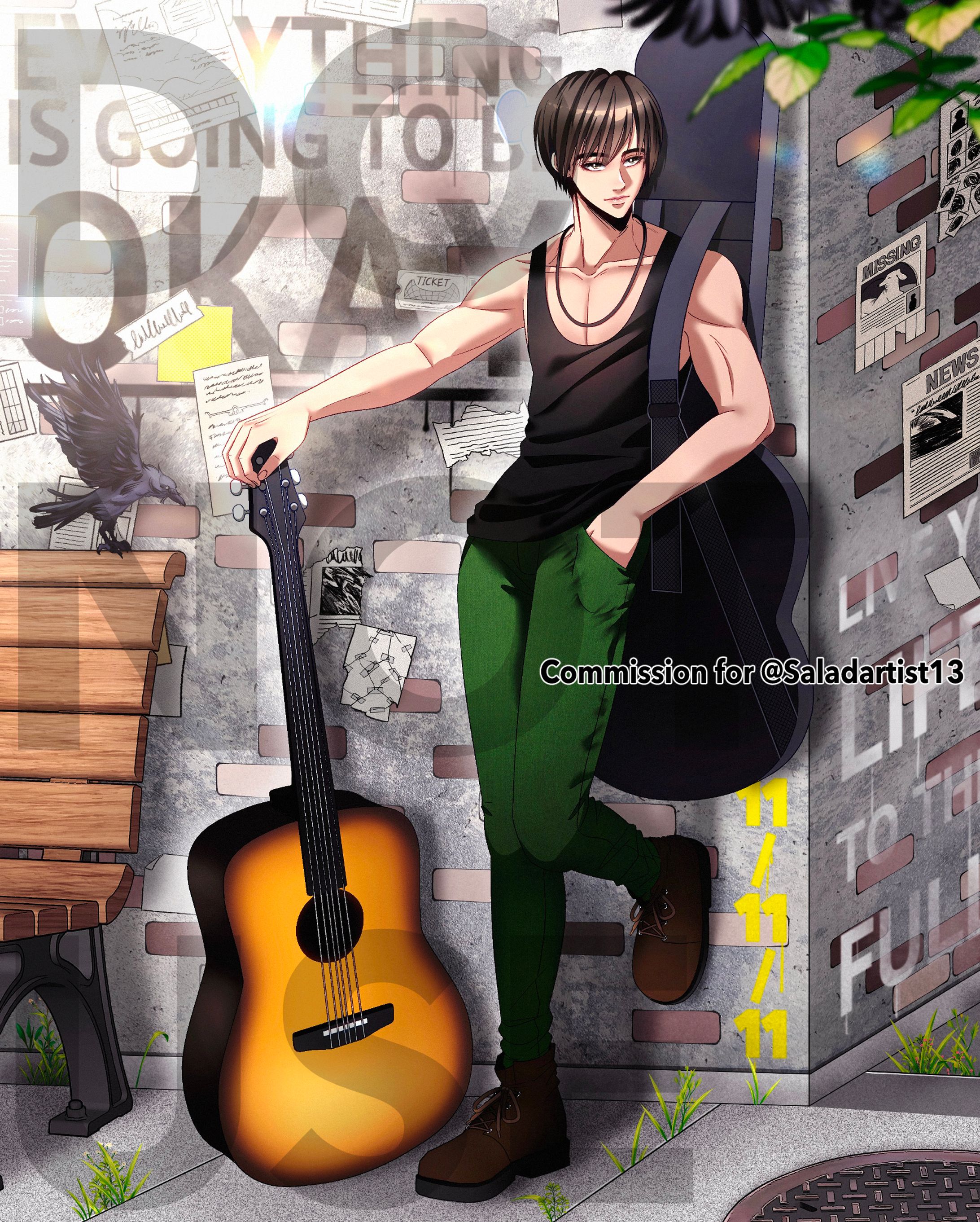 Commission for SaladArtist13 - Sui in colored illustration-1