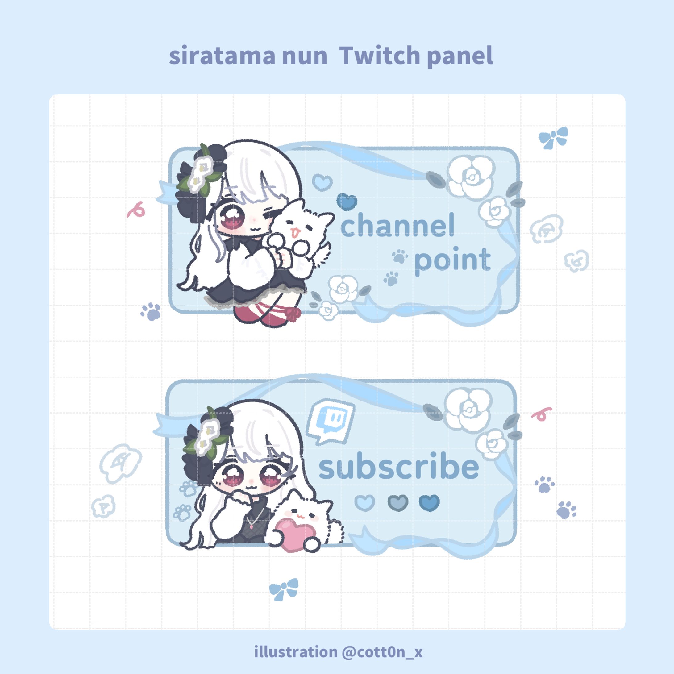 VTuber白玉ぬん 様 twitchパネルイラスト-1