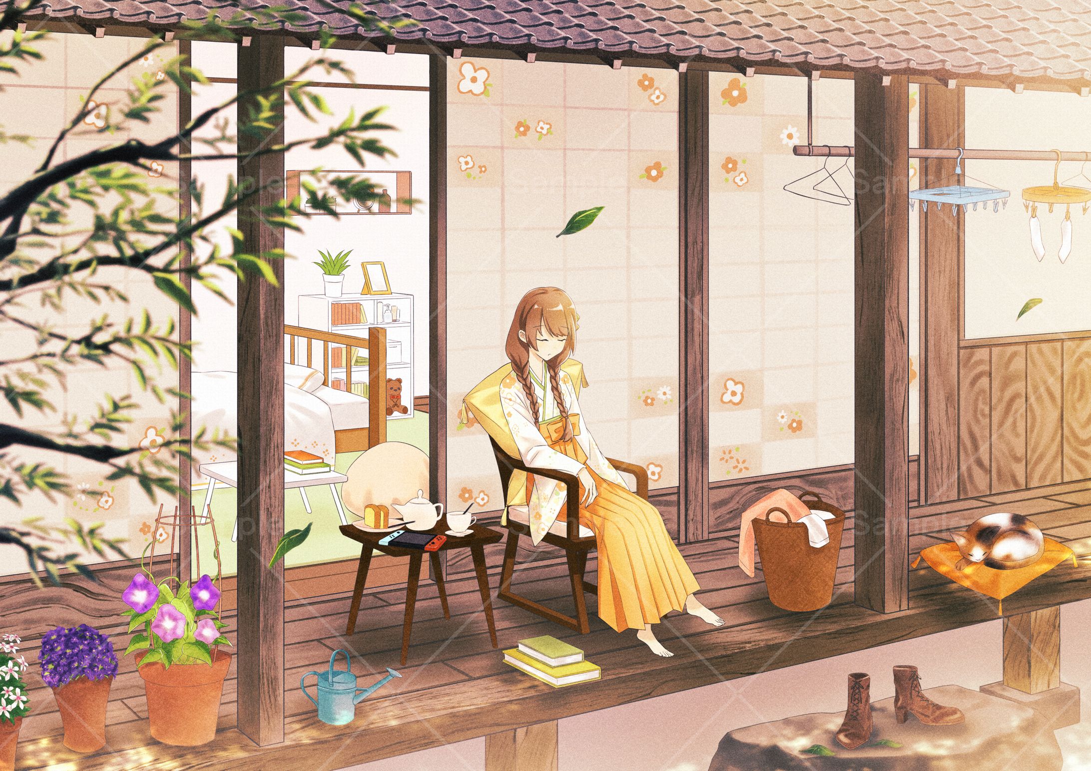 日本家屋のイラスト-1