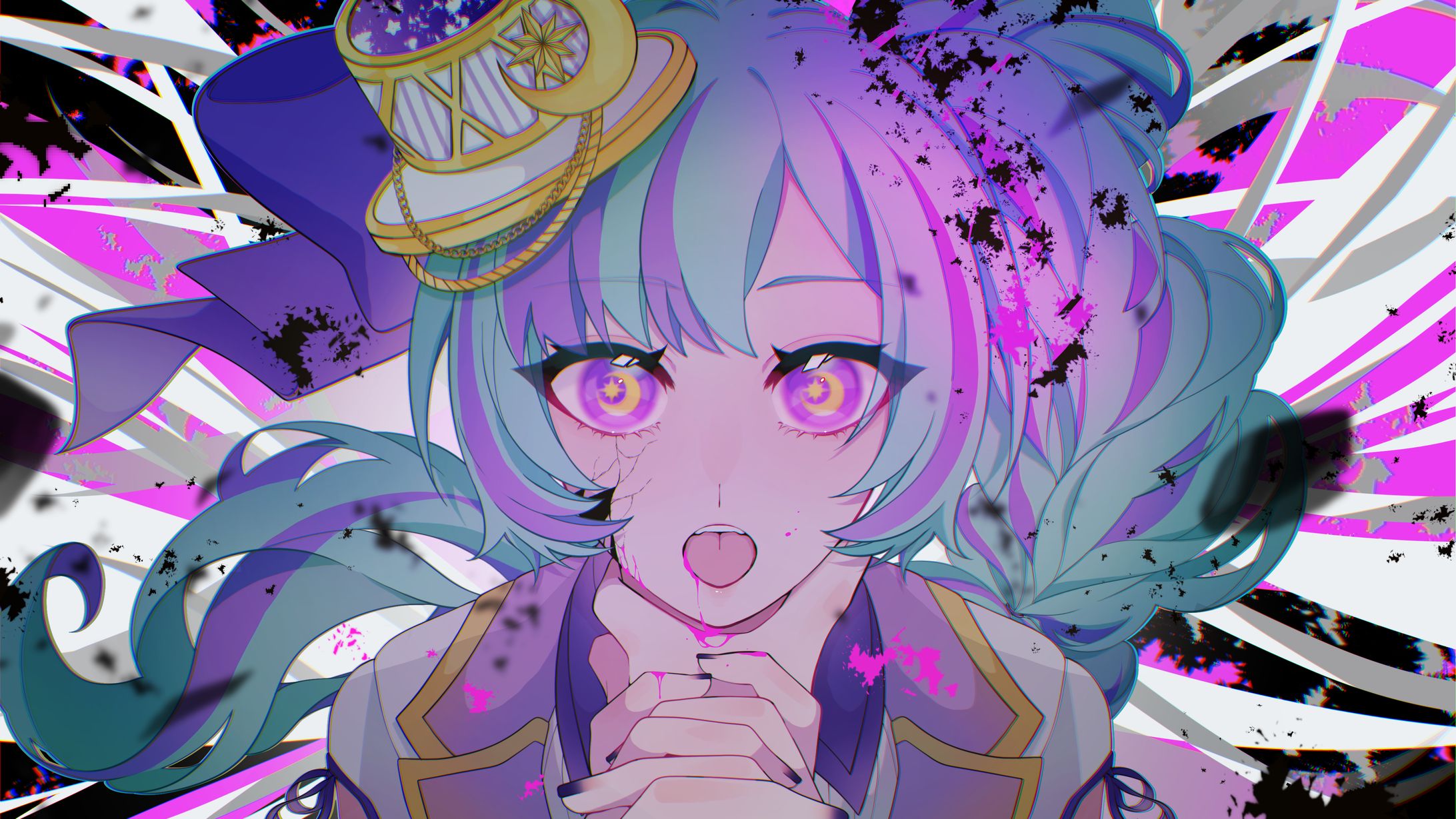 【依頼】歌ってみたサムネイル「ゴーストルール」三日月月見 様-1