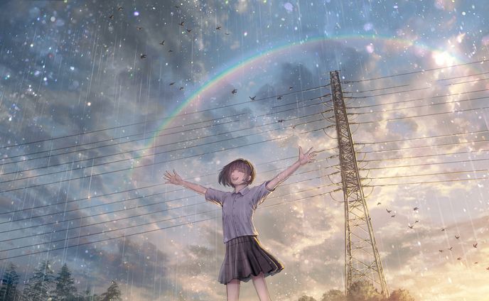 アーティスト・sleeP様「かくしごと」の楽曲イラスト