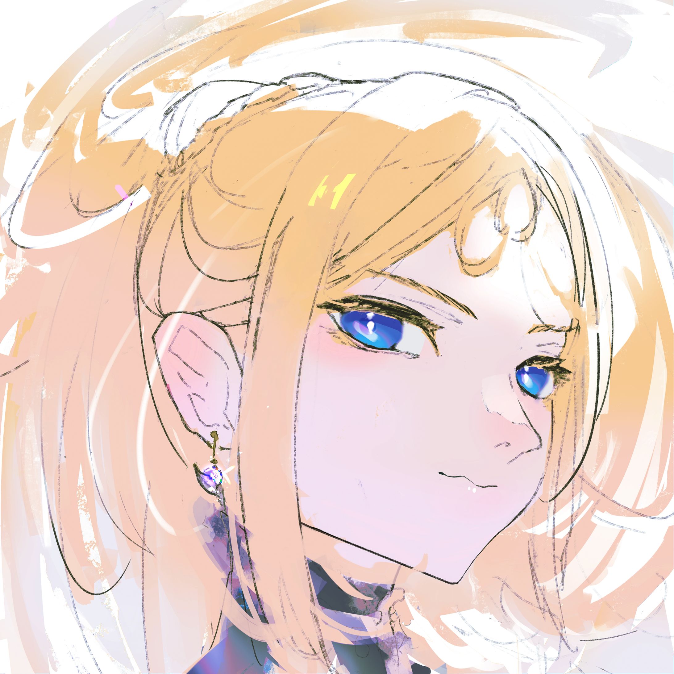 顔　習作-1