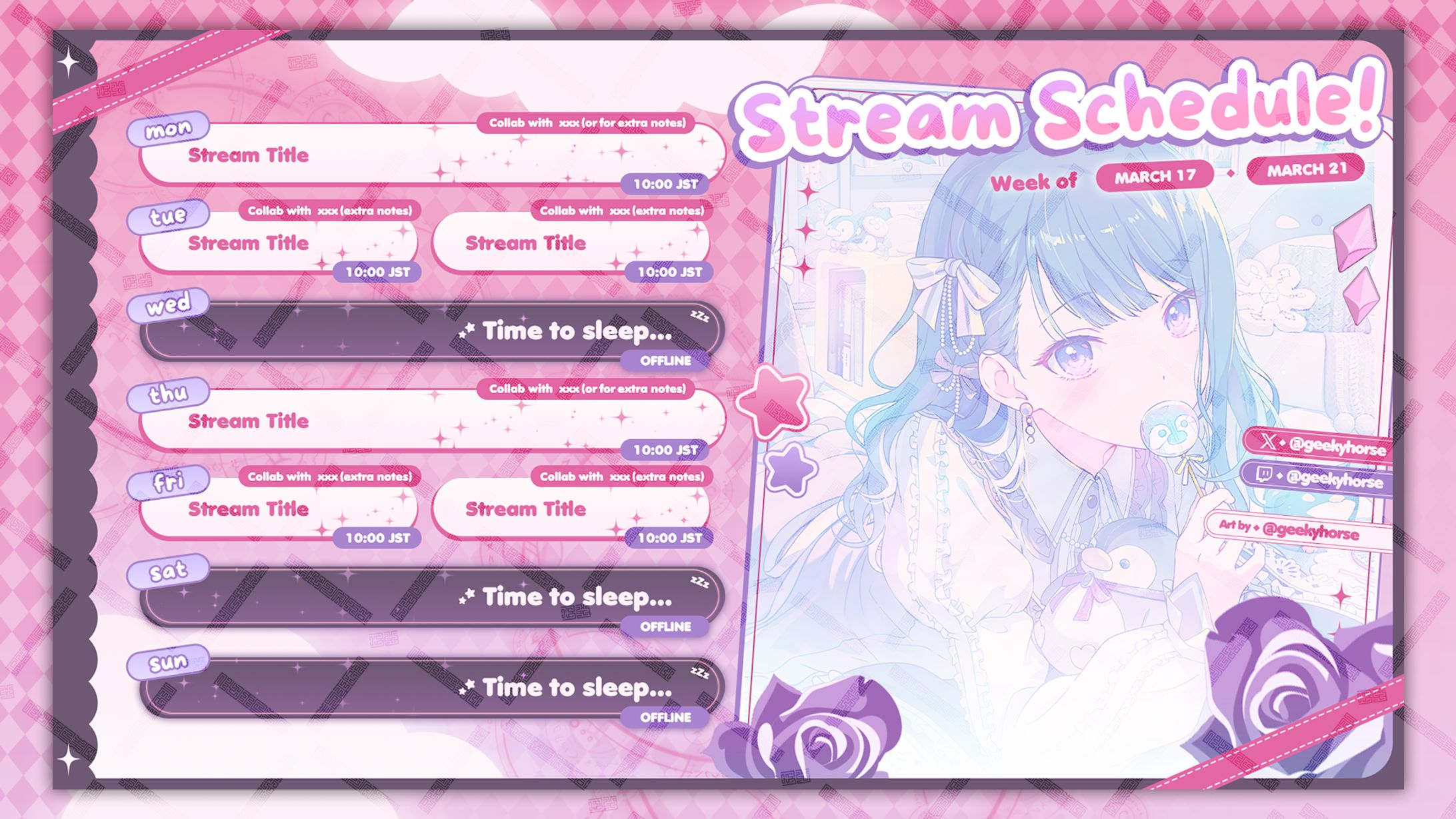 geekyhorse-s-schedule-design