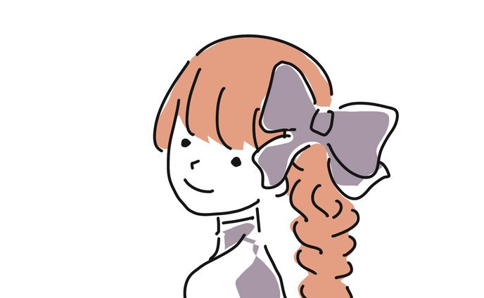 【素材】女性 ドレス リボン 振り向き