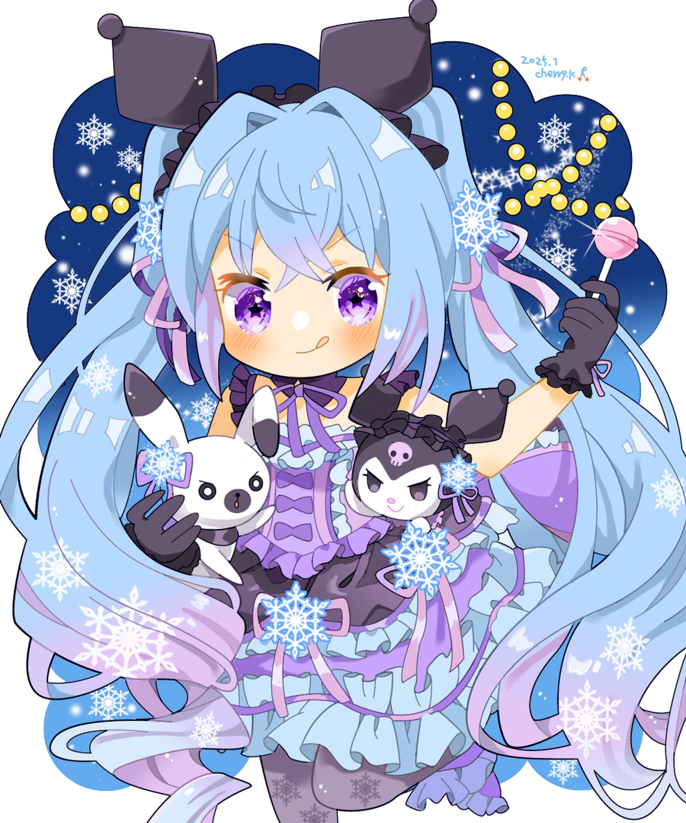 雪ミク×サンリオミククロミ(ボカロ)-1